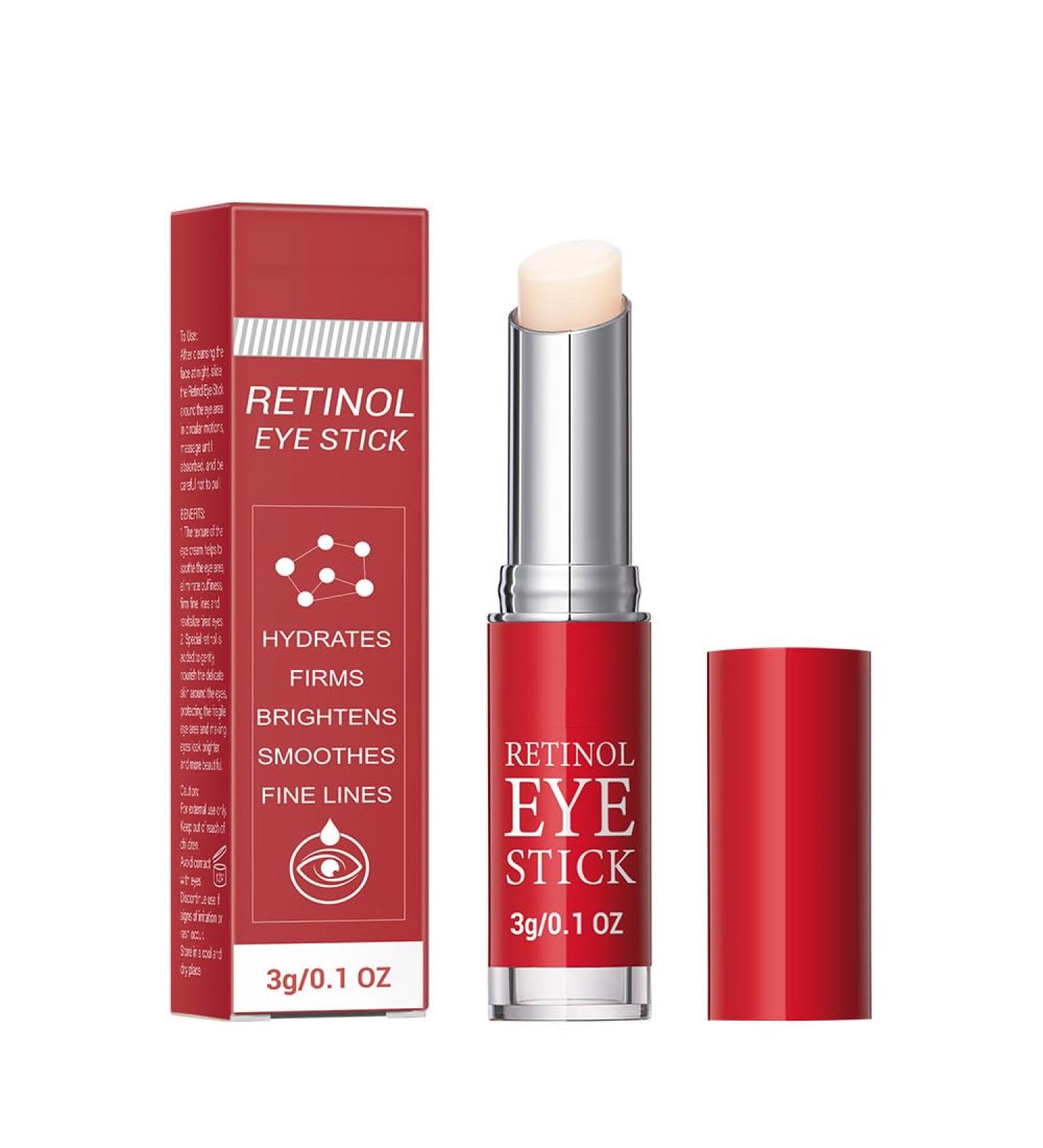 Retinol Eye Stick Retinol Eye Cream With Collagen Hyaluronic Acid For Dark Circle Wrinkles Under EyeCream Anti Aging Reduces Puffiness Fine Lines Visible Results in 3-4 Weeks - Buy Online on GoSupps.com