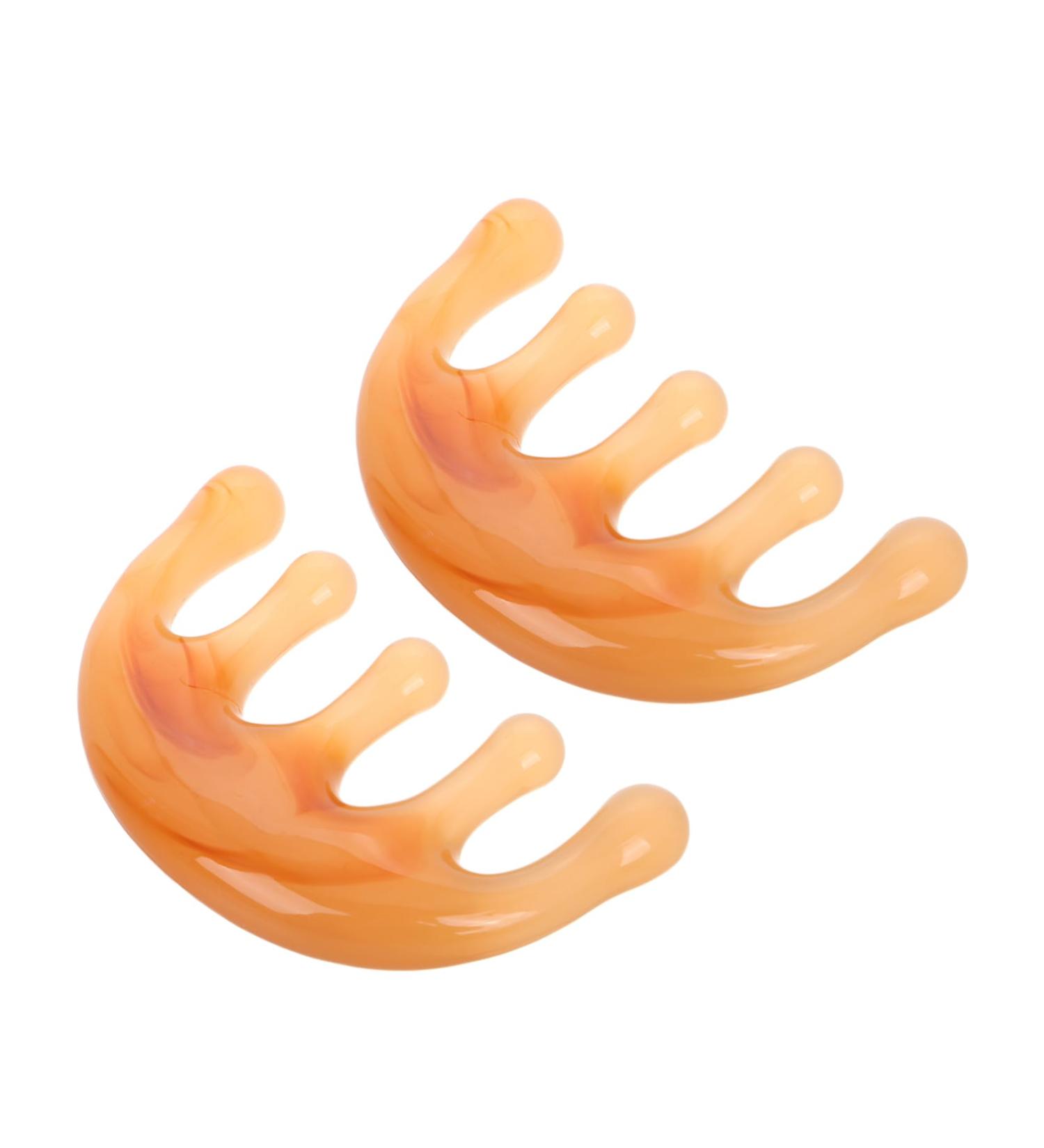 2 Pi ces Peigne m ridien grattoir cheveux cuir chevelu masseur de t te peigne de massage des cheveux masseur du cuir chevelu peigne cheveux de massage gratte-t te r sine Caf  - Buy Online on GoSupps.com