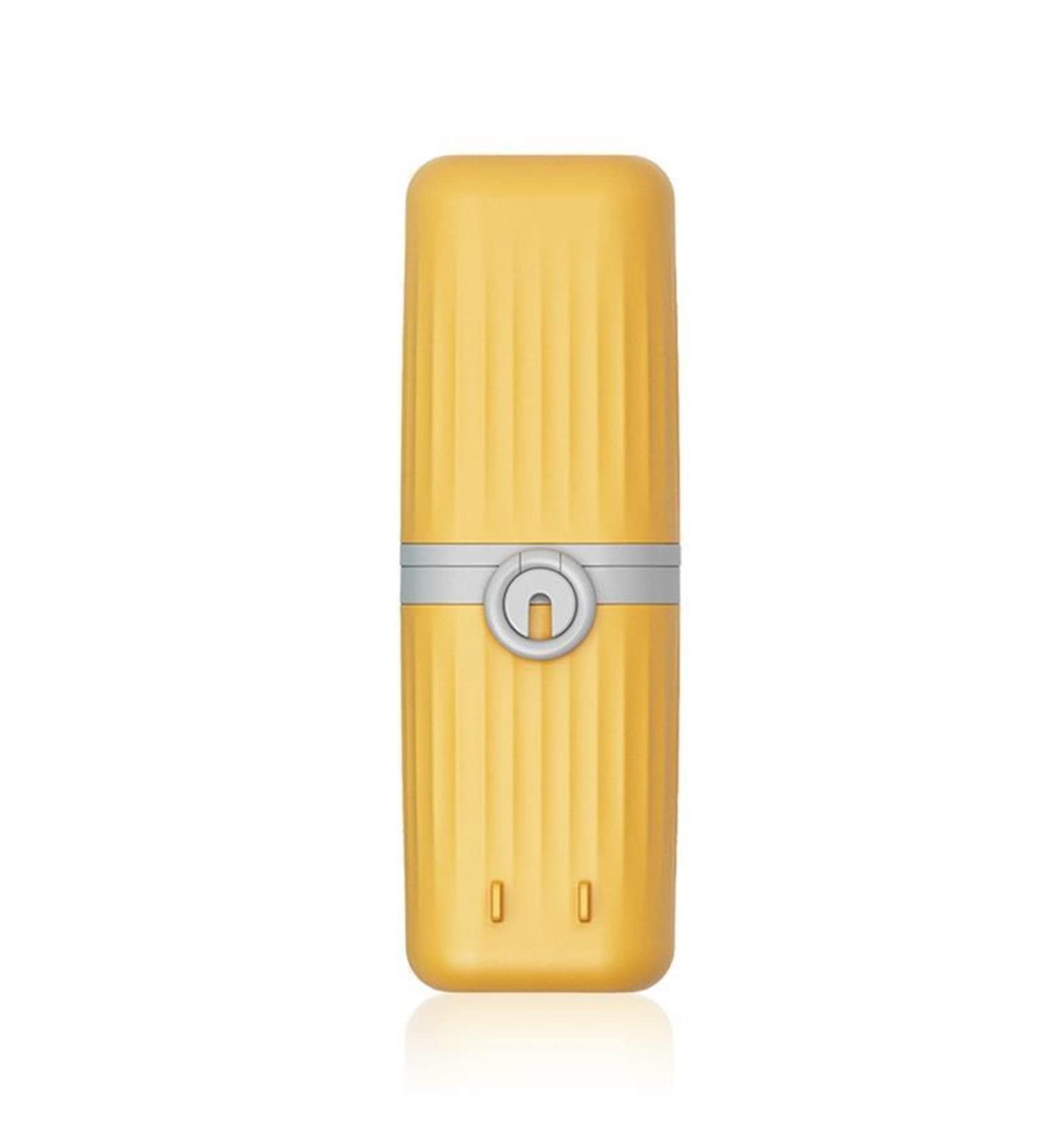 Digjobk Yellow Toothbrush Mug & Case Wall Assembly Toothpaste Container & Mouthwash Cup Storage Box for Home & Travel - Buy Online on GoSupps.com