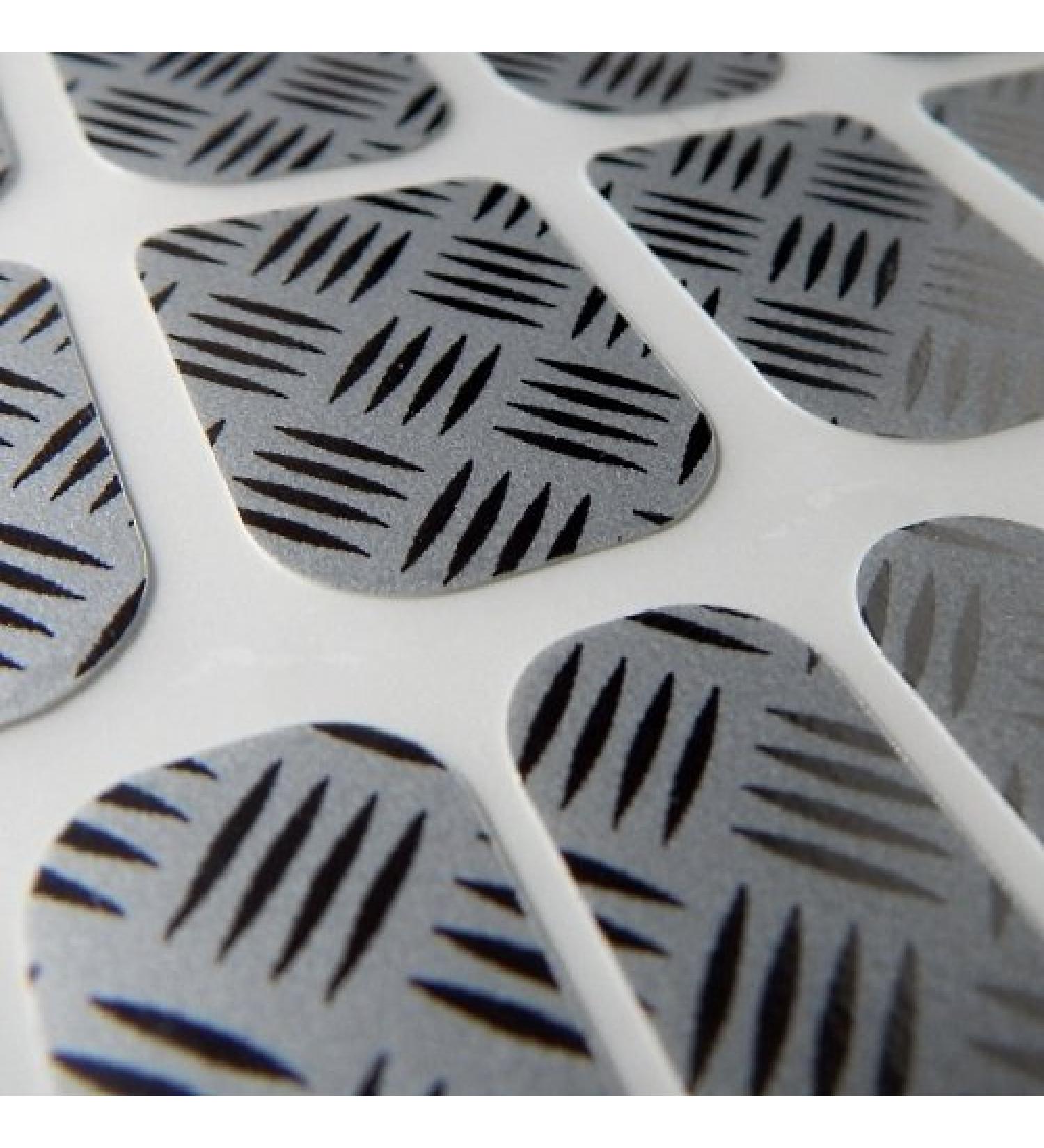 Chix Nails Chrome Beauty Minx Style Fingers Toes Vinyl Foils Nail Wraps Silver Embossed - Buy Online on GoSupps.com