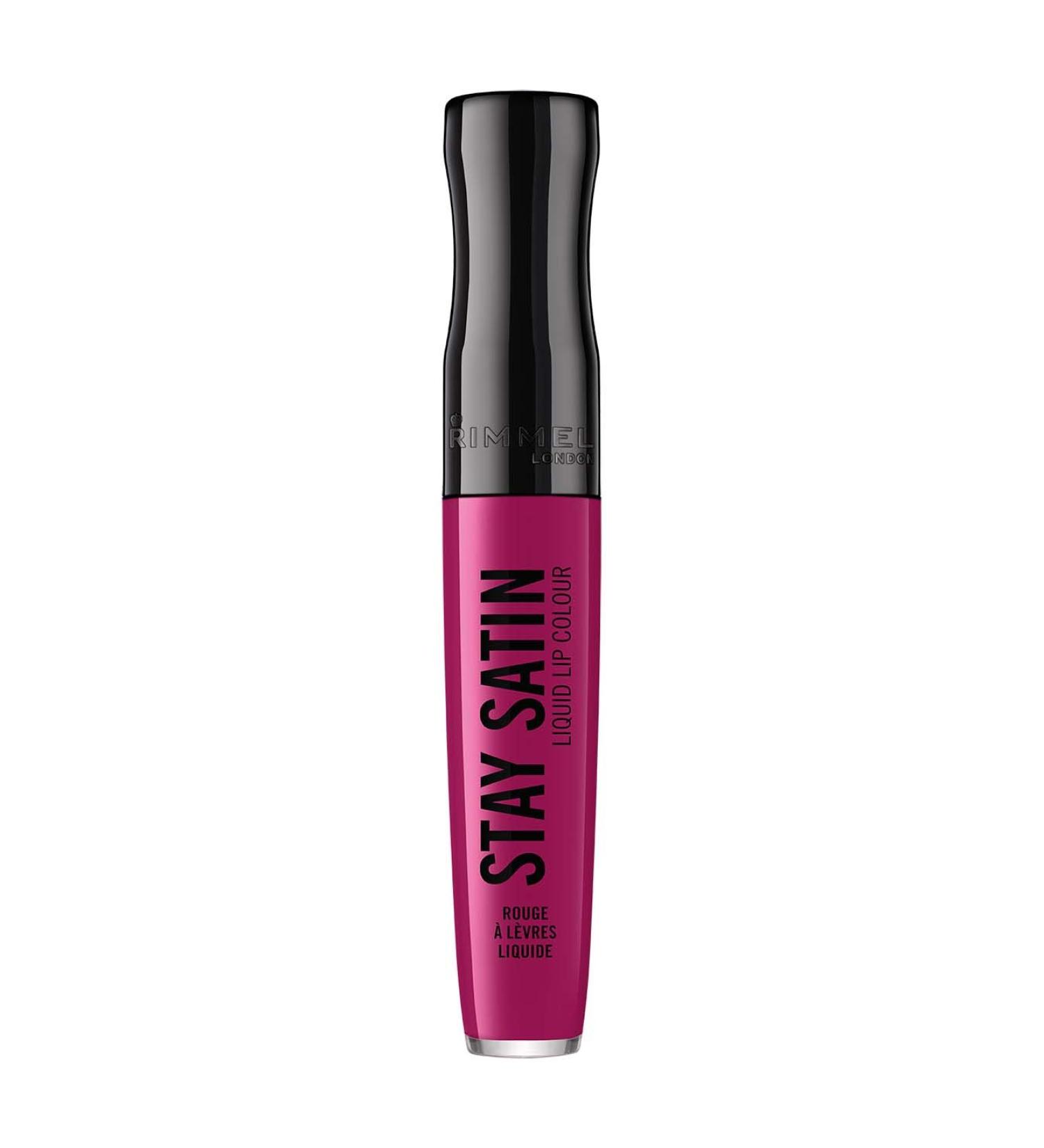 Rimmel London Stay Satin Liquid Lipstick For Sure - 5.5 ml (430) | Long Lasting Formula - Buy Online on GoSupps.com