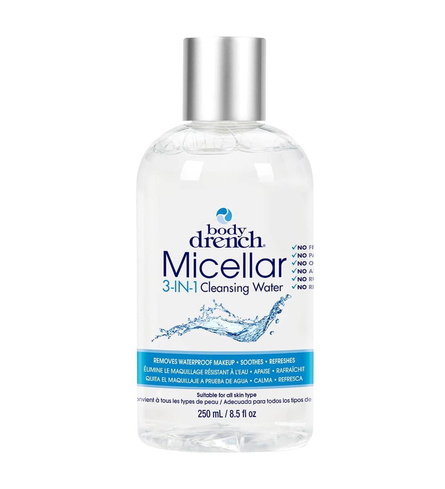 Body Drench Micellar 3-In-1 Cleansing Water 8.5 fl oz - Removes Waterproof Makeup | Pack of 1 - Buy Online on GoSupps.com