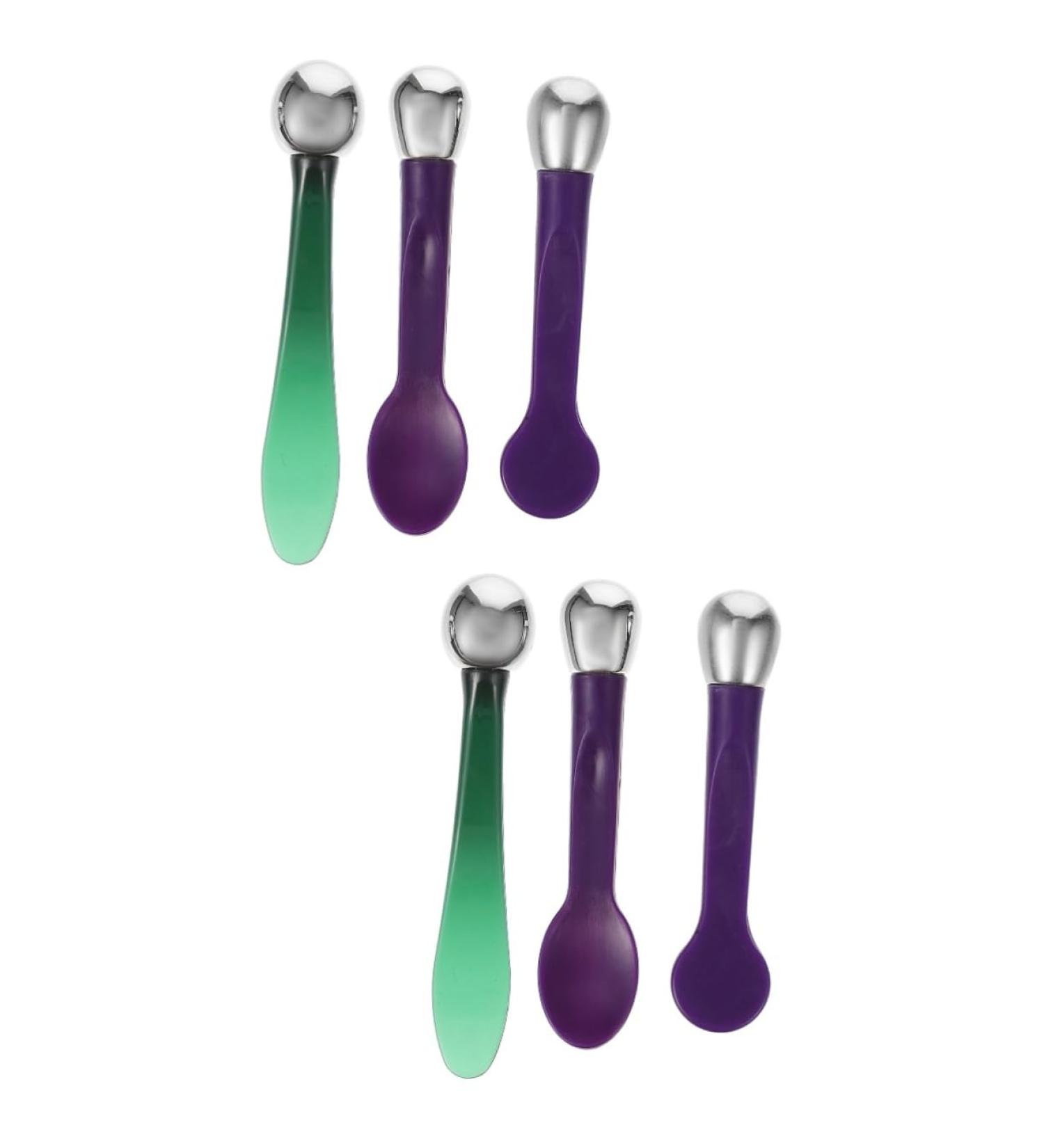 6pi ces Cuill res De Massage Pour Contour Yeux Set De Spatules Pour Application De Soins Cosm tiques Pour Et La Circulation Cutan e - Buy Online on GoSupps.com