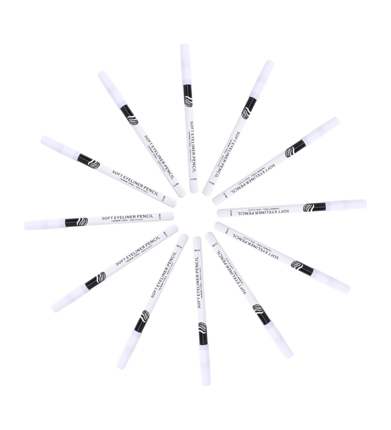 Healeved 12pcs Eyeliner Pencil Makeup Highlighter Pencil Eye Brightener Lying Silkworm Pen Liquid Wooden Pole - Buy Online on GoSupps.com