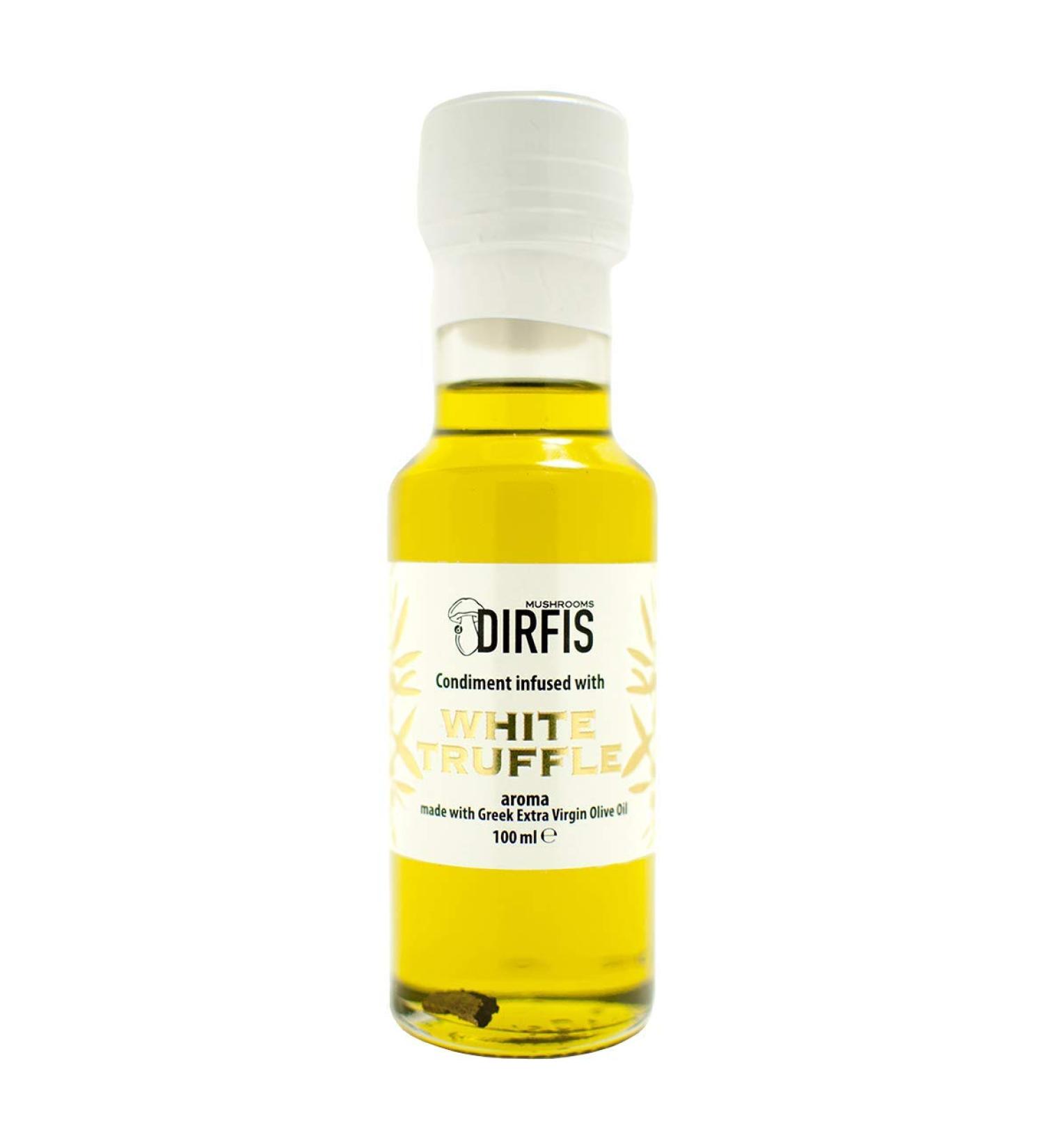 Dirfis White Truffle Oil | with Genuine Greek Extra Virgin Olive Oil | Cook for Perfection | 100ml - Buy Online on GoSupps.com