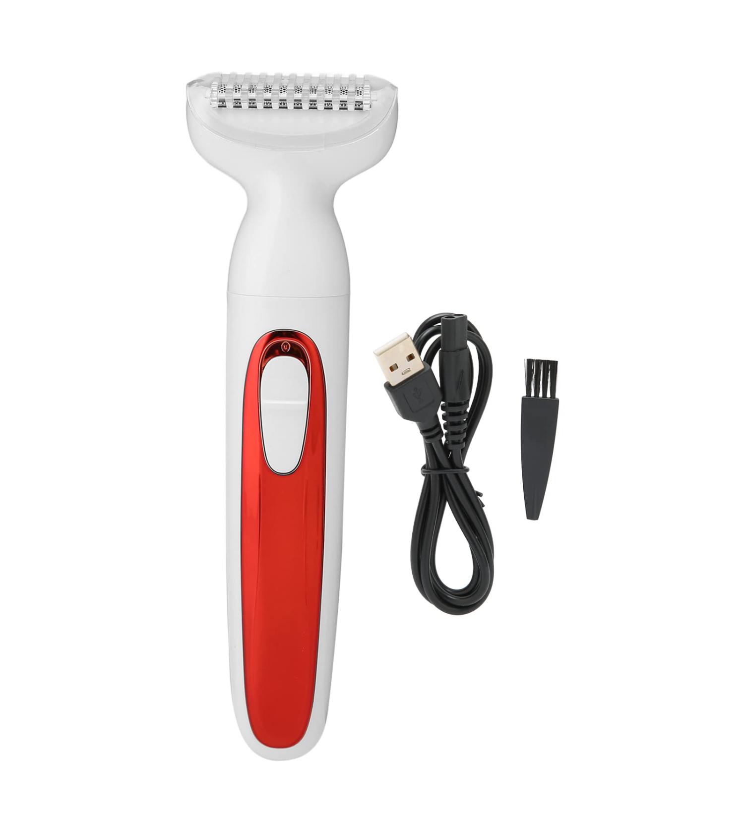 Buy Women's Waterproof Electric Razor - Premium Hair Removal for Bikini Armpits & Face - Wet & Dry Use (Red) - Buy Online on GoSupps.com