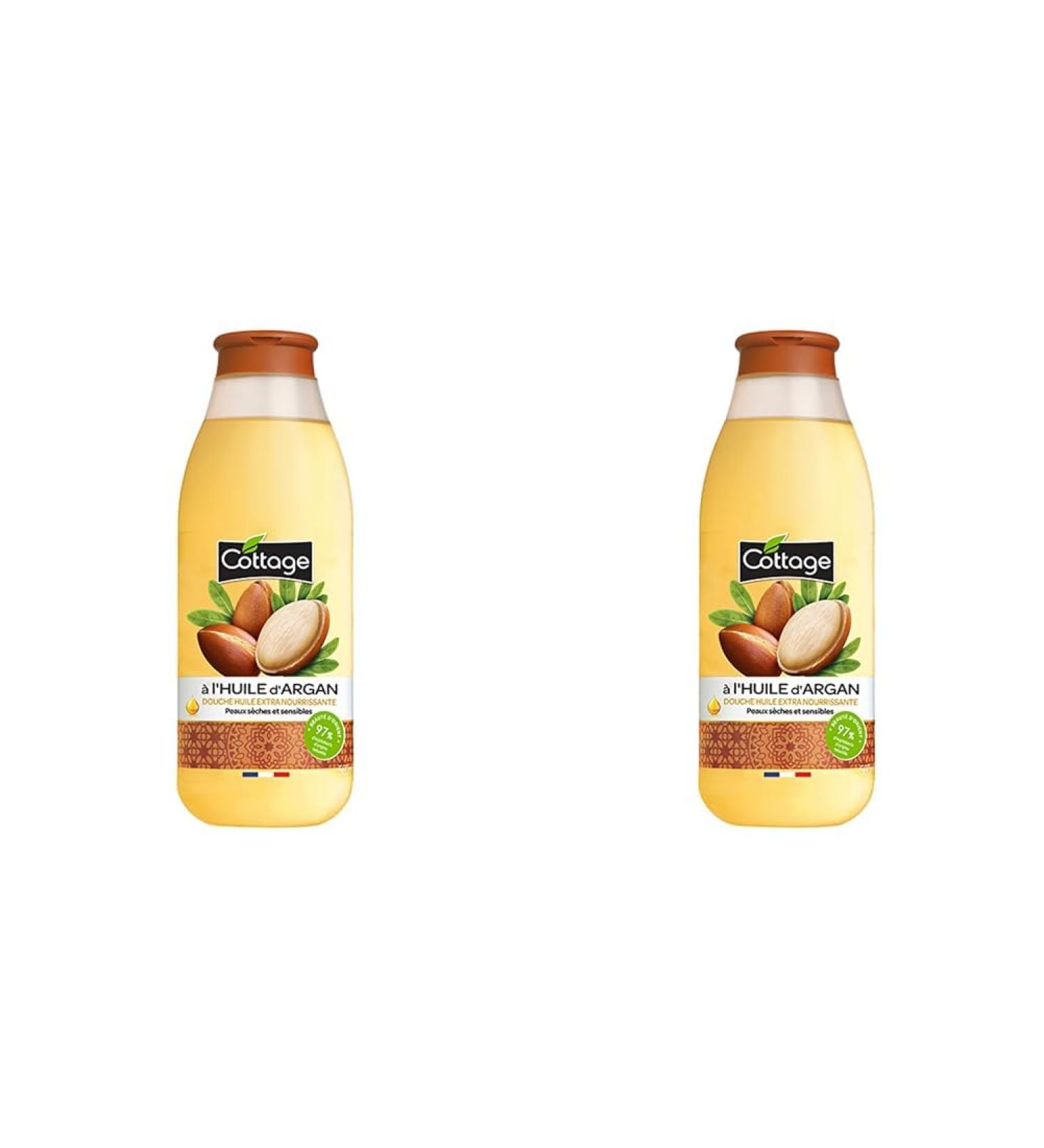 COTTAGE-Douche Huile Extra Nourrissante l'huile d'Argan- Peaux s ches et sensibles97% d'ingr dients d'origine naturelle - Made in France - 560ml (Lot de 2) Argan 560 ml (Lot de 2) - Buy Online on GoSupps.com
