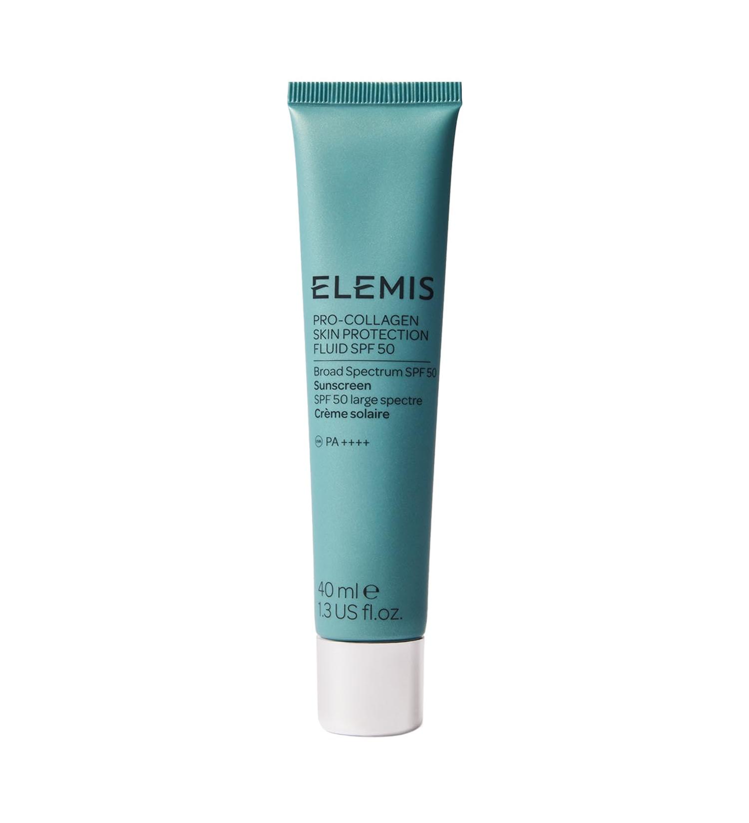 Elemis Pro-Collagen Skin Protection Fluid SPF 50 | Hydrating Face Sunscreen | Lightweight & Fast-Absorbing | 40ml - Buy Online on GoSupps.com
