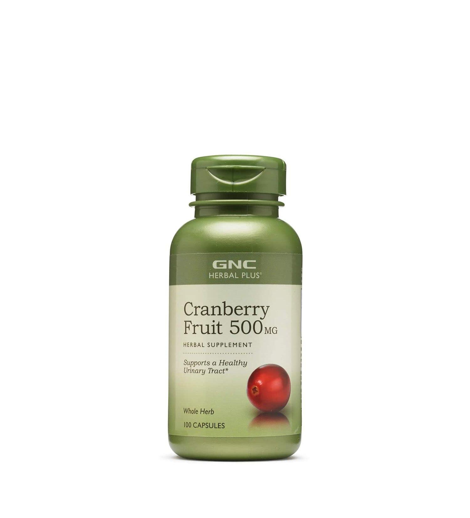 GNC Herbal Plus Cranberry 500mg Capsules - 100 Count - Buy Online on GoSupps.com