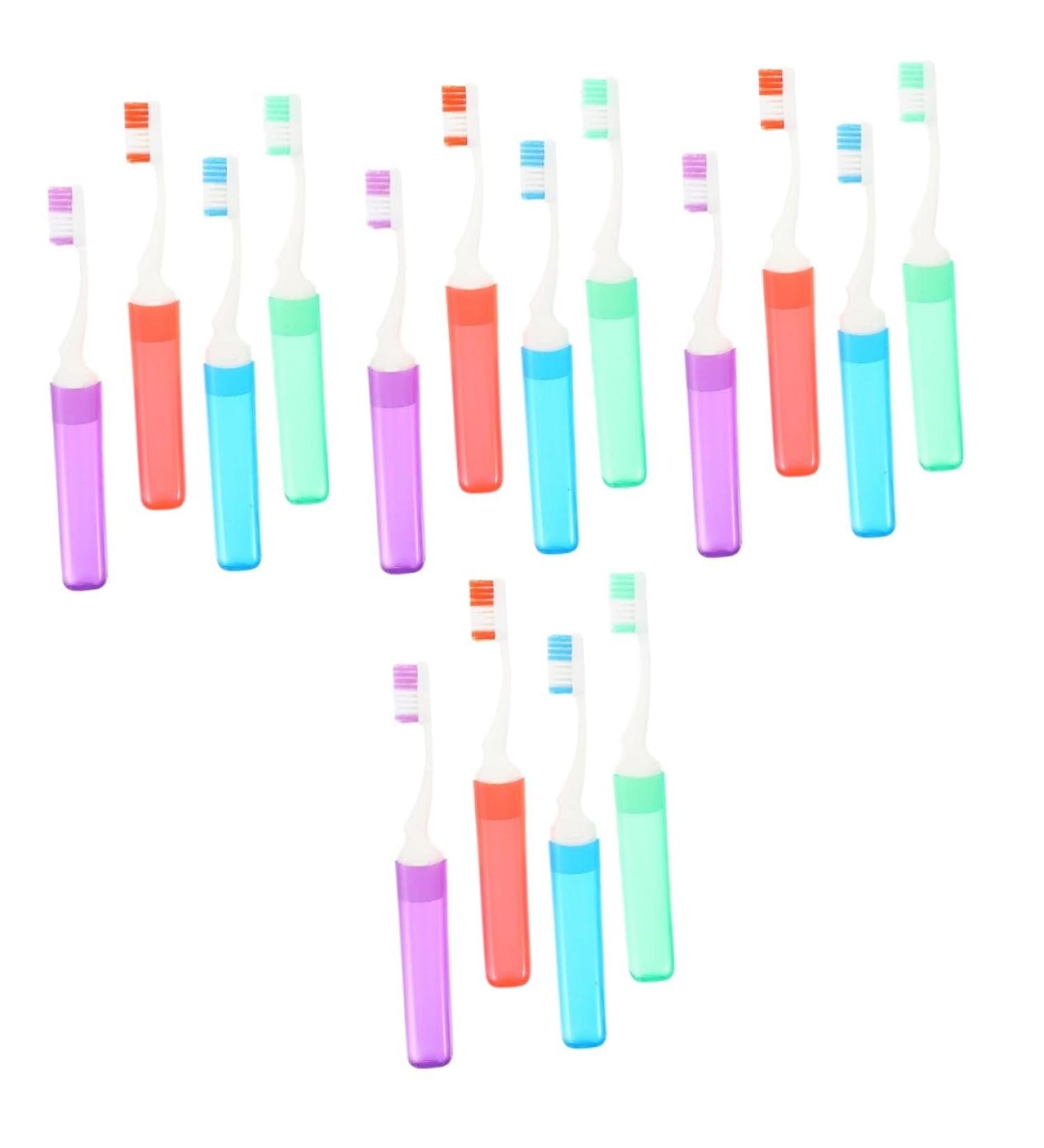 Minkissy 16-Pack Travel Toothbrush Set - Light & Portable Drinkable Mouth Cleaning Toothbrushes for Outdoor Use - Buy Online on GoSupps.com