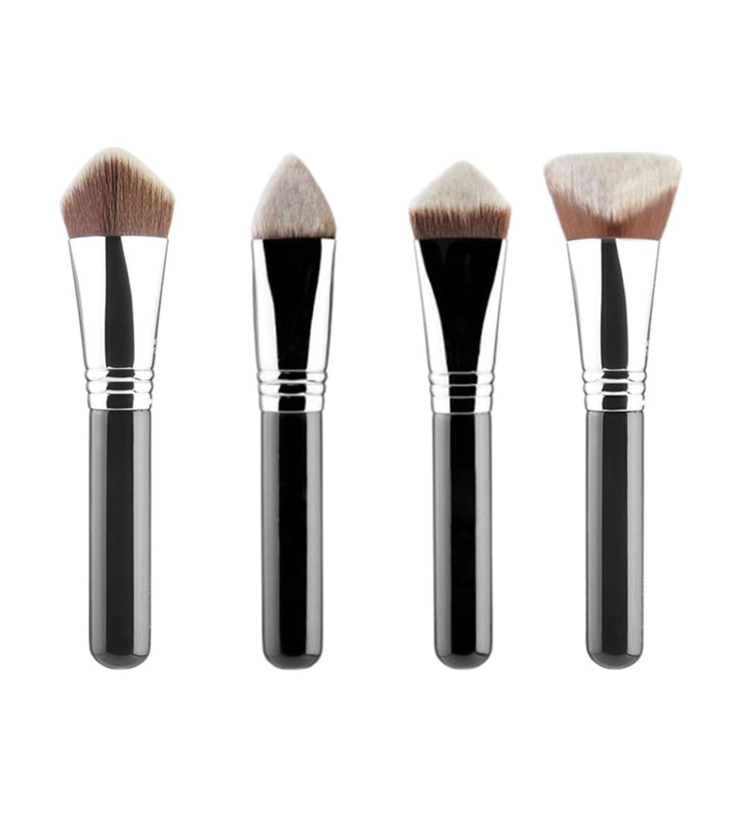 Dewedrt 4-Pack for Full Face Multifunctional Foundation Brush 3D 4D Multi-Faceted Makeup Brush Powder Liquid Concealer Brush - Buy Online on GoSupps.com
