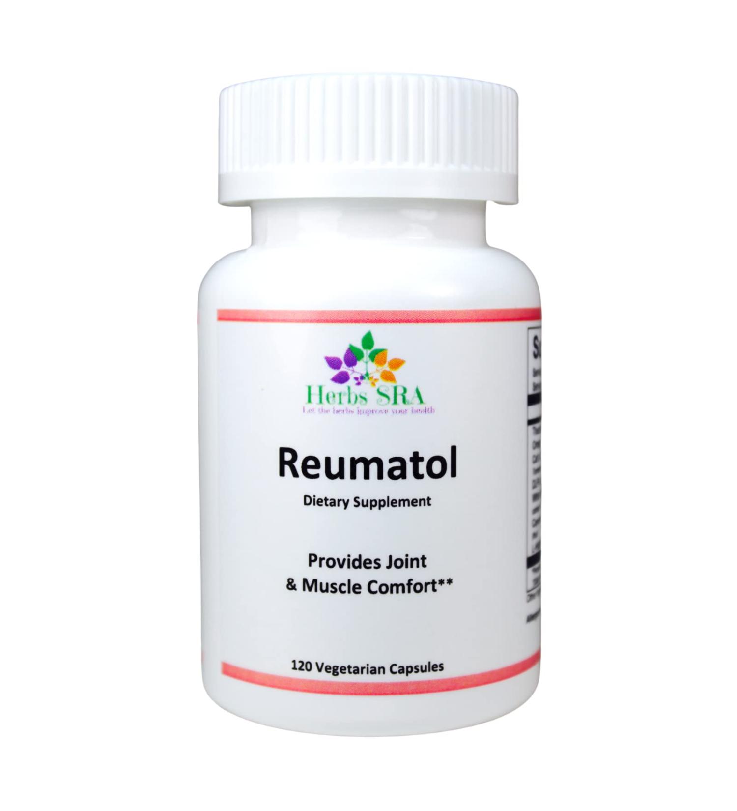 Herbs SRA- REUMATOL | Natural Joint Health Support | 120 Vegetarian Capsules for Active Living - Buy Online on GoSupps.com