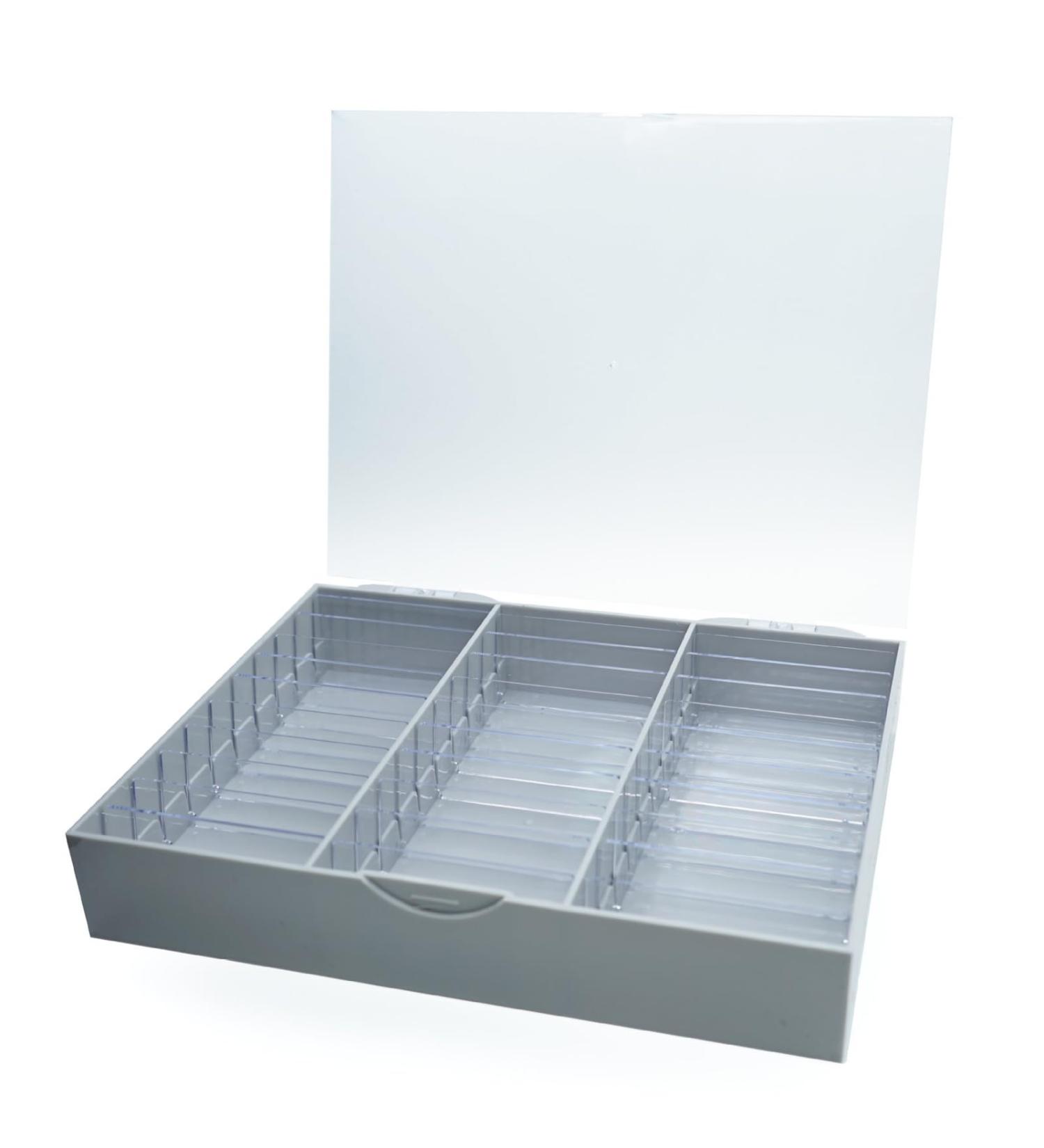 Portable Acrylic Case For Prevent Dust And Dirt Maintain The Cleanliness Suitable For Salons And Personal Use Adjustable Storage Solution Light Grey - Buy Online on GoSupps.com