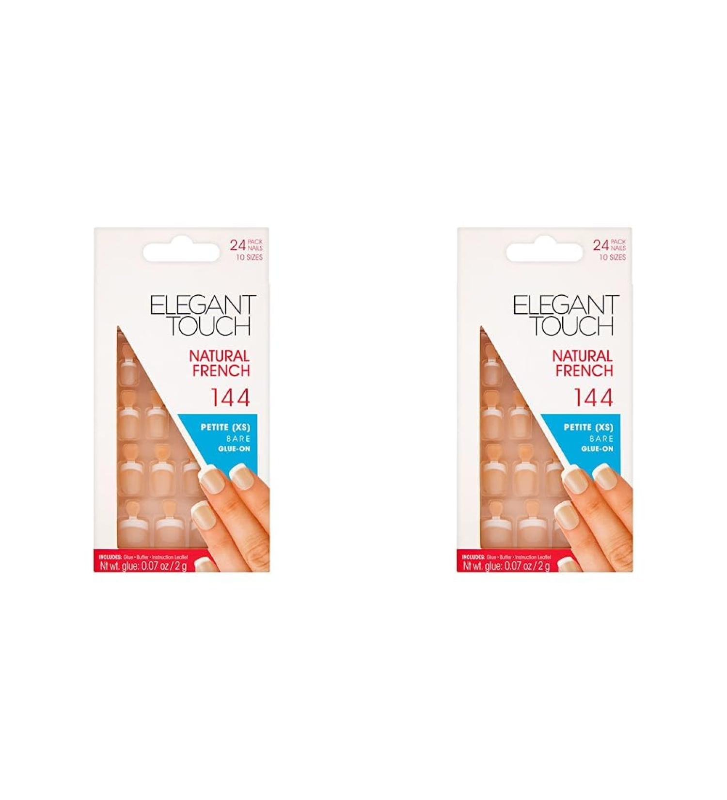 Elegant Touch French Nails Bar 144 (Pack of 2) Beige 24 Count (Pack of 2) - Buy Online on GoSupps.com