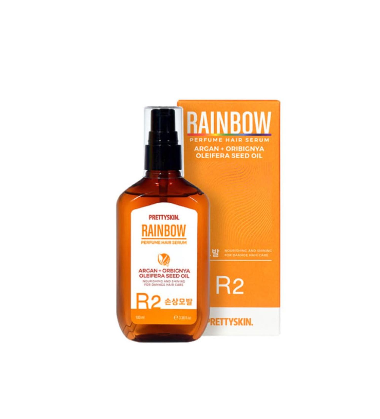 RAINBOW Vegan Hair Serum - Argan & Babassu Oil for Damaged Hair | 100ml - Silky Softness - Buy Online on GoSupps.com