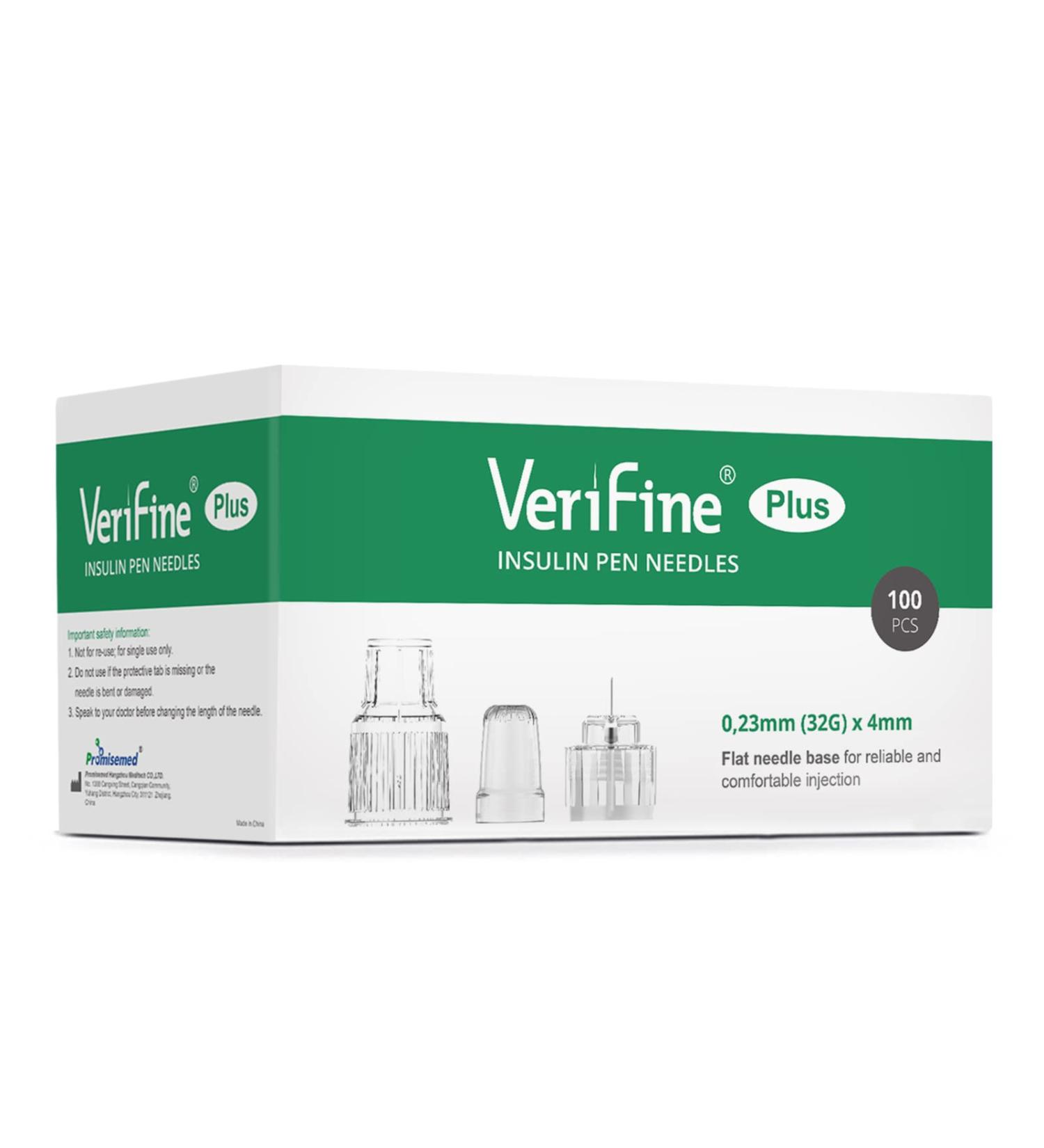 Verifine 32g 4mm Diabetic Pen Needles - 100 Count - Buy Online on GoSupps.com