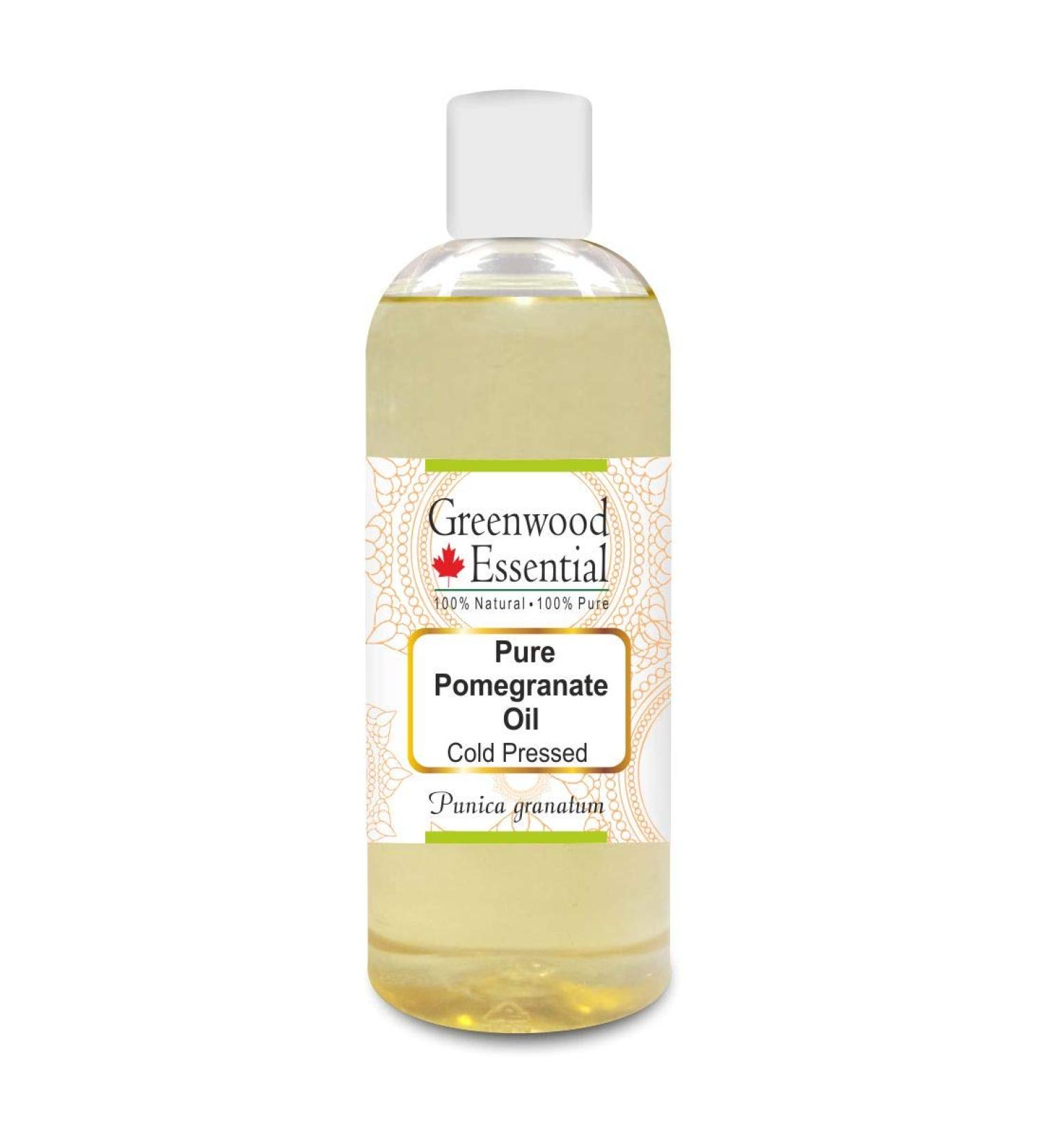 Buy Greenwood Essential Pure Pomegranate Oil - 200ml Therapeutic Cold Pressed | International Shipping - Buy Online on GoSupps.com
