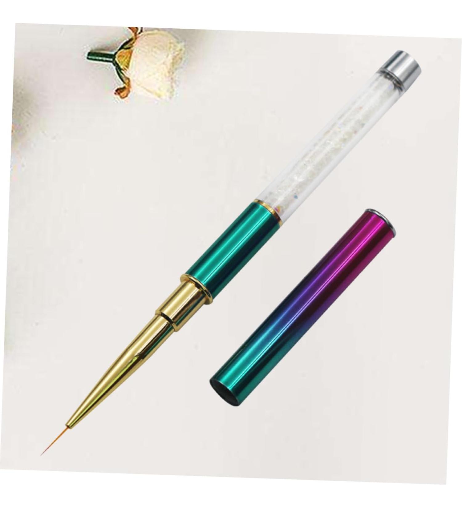 minkissy Pens art polish pens paint marker Art Pen art tool painting pens dotting pen Crystal Pen art brush marker pen draw flowers Manicure Pen Size 2 As Shown - Buy Online on GoSupps.com