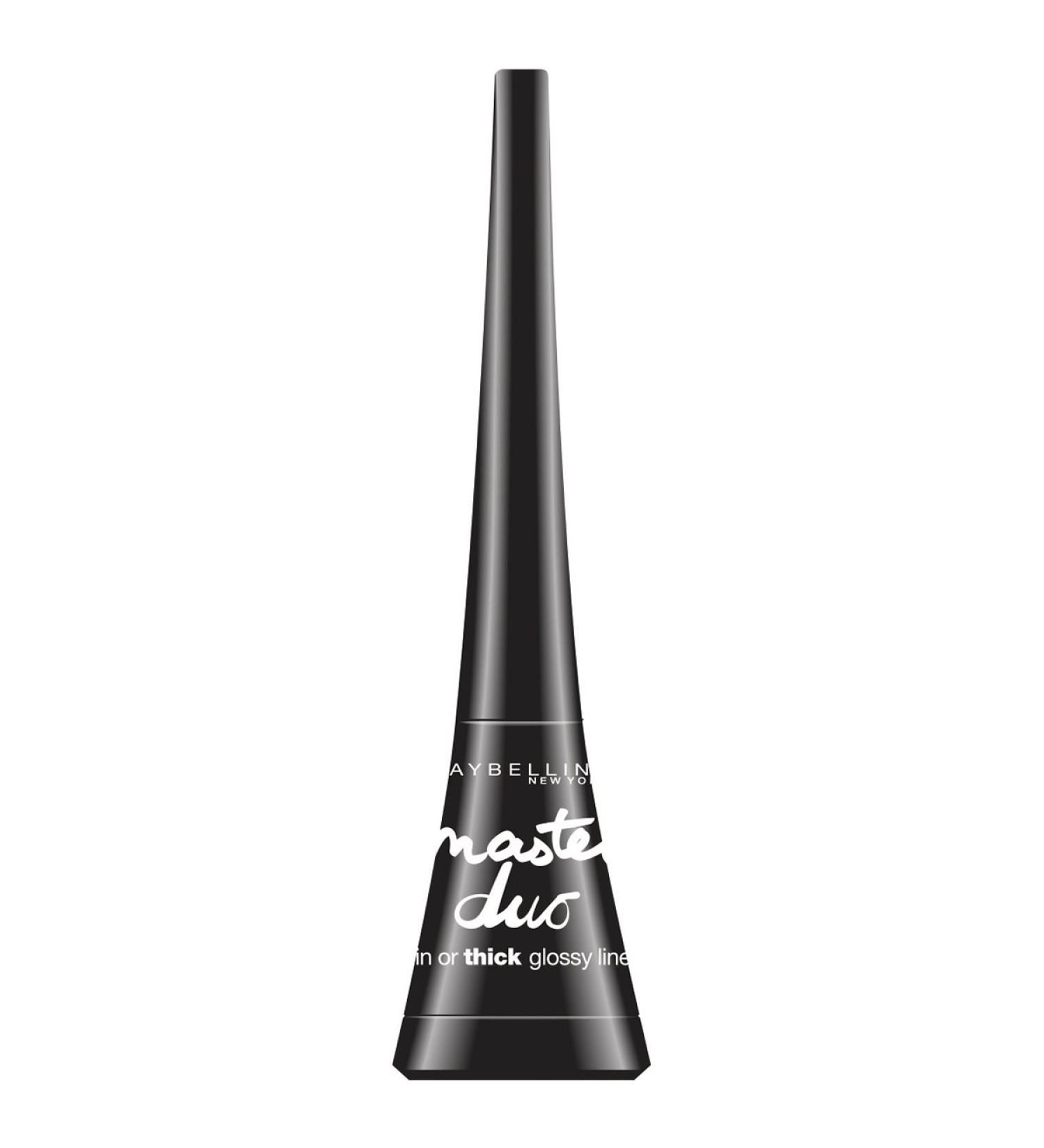 Maybelline Eyestudio Master Duo 2-in-1 Glossy Liquid Liner Black Lacquer