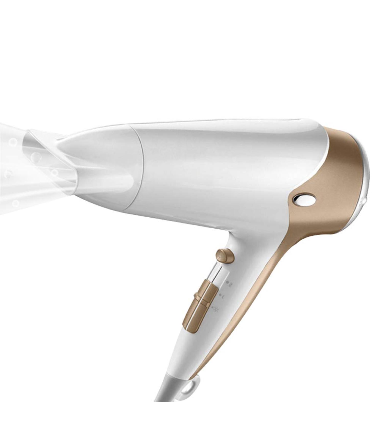 Hairdryer Professional Ionic Hair Dryer 2200W Powerful AC Motor Salon Fast Blow Dryers 3 Heat 2 Speed Settings Hair Dryer with Hair Comb/Nozzle for Men and Women Home and Salon Gold Small Gift - Buy Online on GoSupps.com