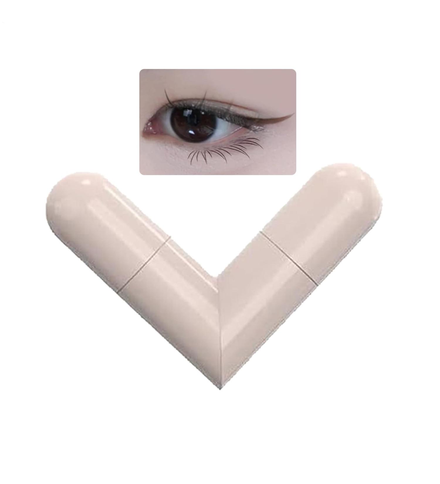  Uozonit Eyeliner Stencil Pen | Waterproof Eye Template | Double-Ended Long-Lasting Smudge-Proof Pencil for Easy Eyebrow Makeup - Buy Online on GoSupps.com