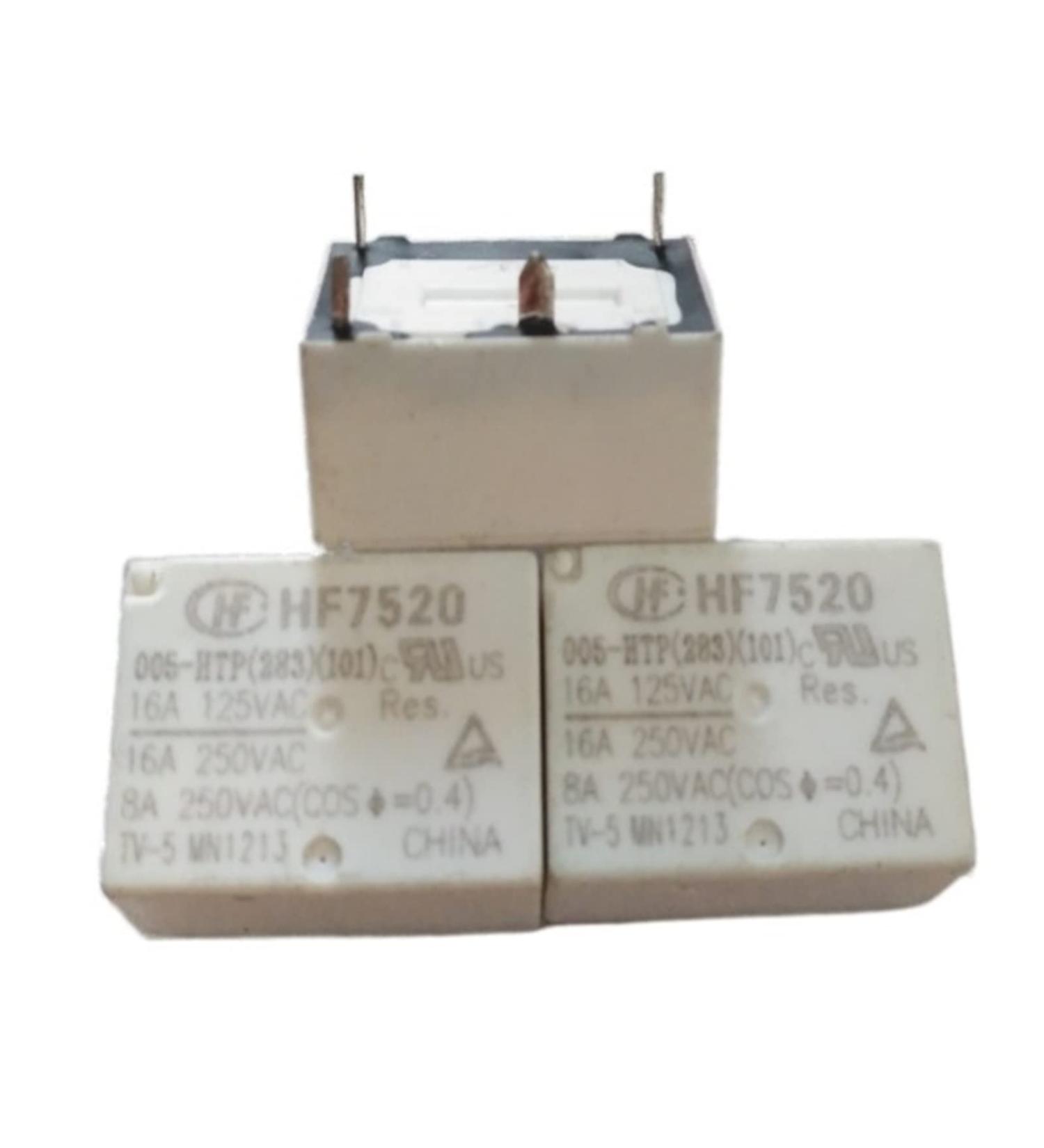 10PCS Relay HF7520 005-HTP HF7520 012-HTP HF7520 024-HTP HF7520-012-HTP HF7520-009-HTP HF7520 012 HTP 4PIN 16A 9V 12V Electronic Parts (Size : HF7520-012-HTP)