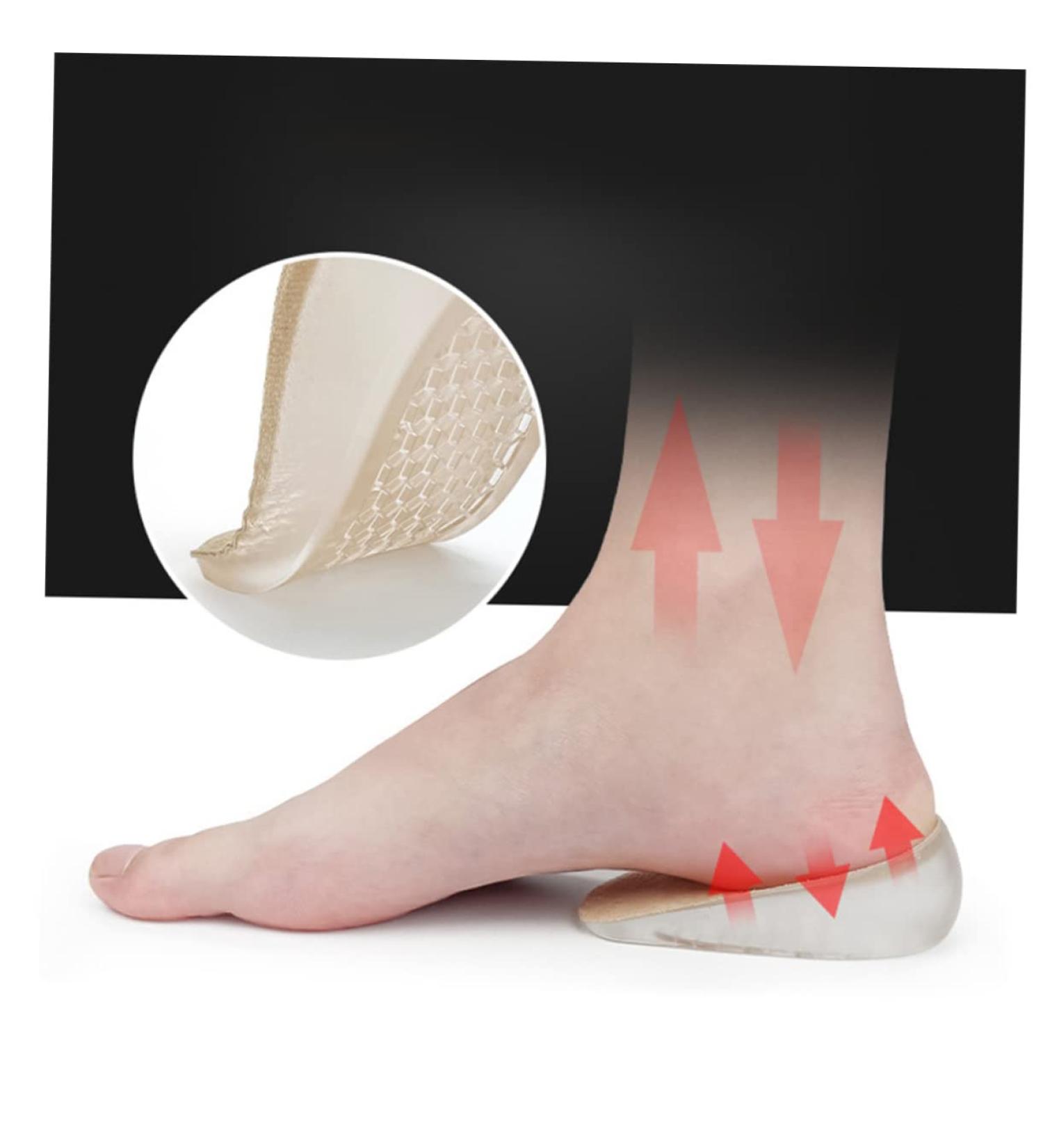 2 Pairs Booster Pad Insoles for Men & Women - Height Increase Gel Invisible Shoe Lift Inserts for High-Heel Boots & Comfort - Buy Online on GoSupps.com