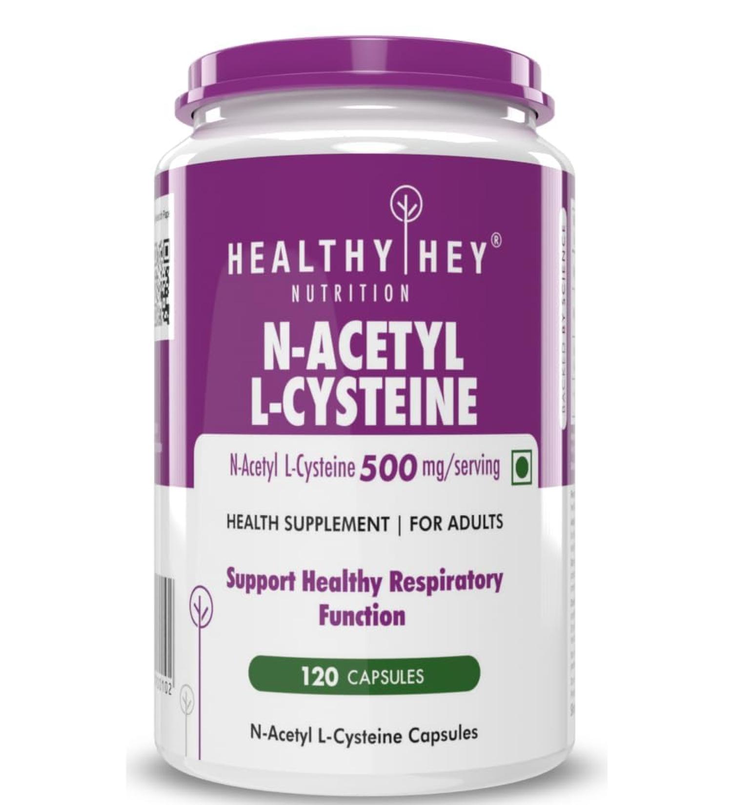 N-Acetyl L-Cysteine (NAC) - Non-GMO - Gluten Free -Pack of 120 Veg. Capsules - Buy Online on GoSupps.com