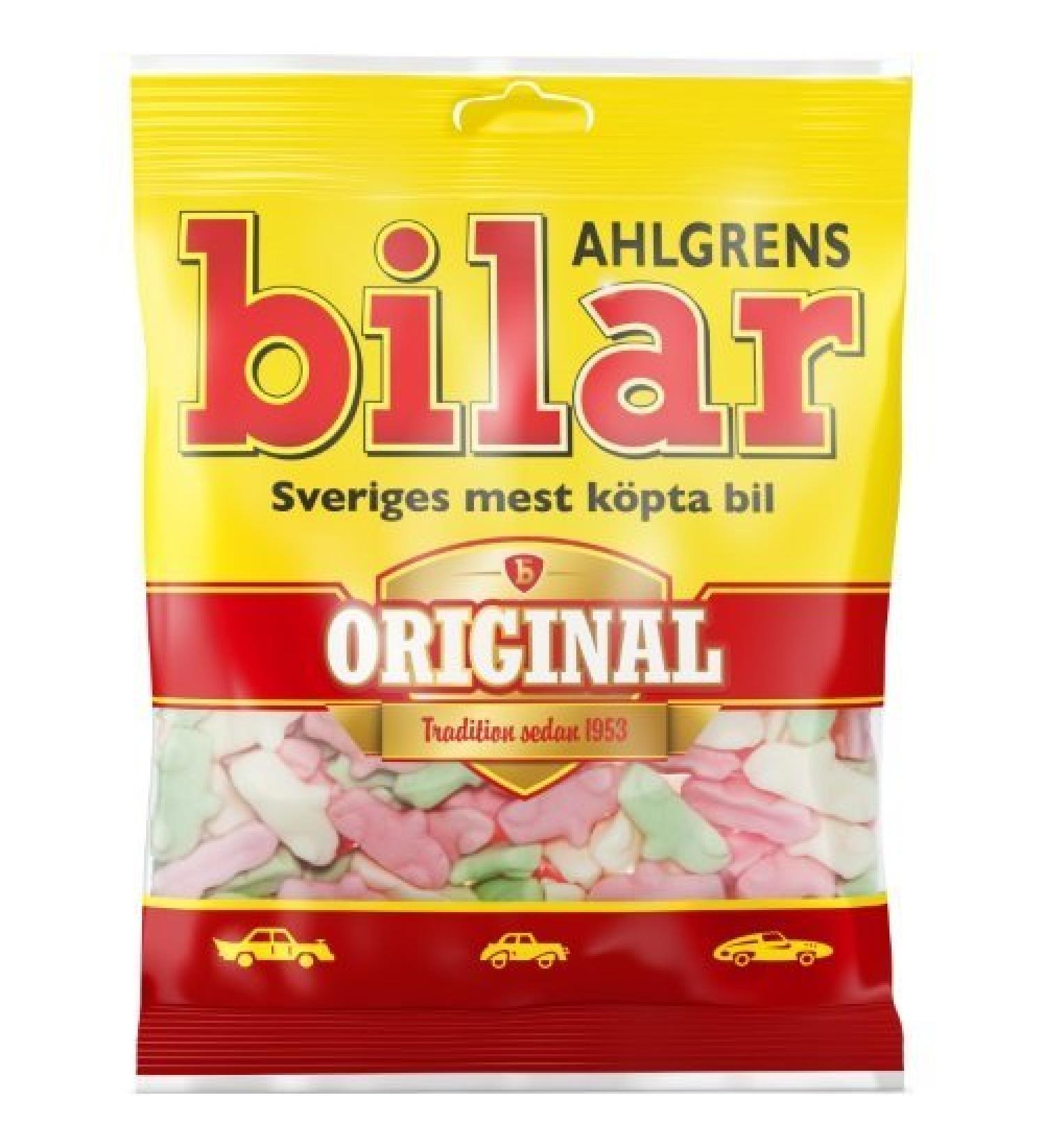 Ahlgrens Bilar Original Fruity Candy 125g (Pack of 3)