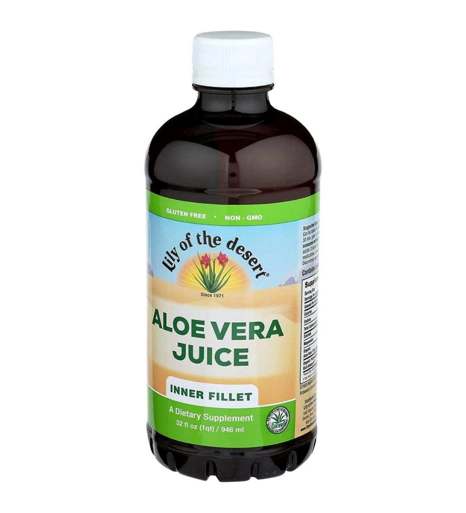 Organic Aloe Vera Juice Drink - Vegan, Gluten-Free, Immune Support, 32 Fl Oz | Lily of the Desert - Buy Online on GoSupps.com