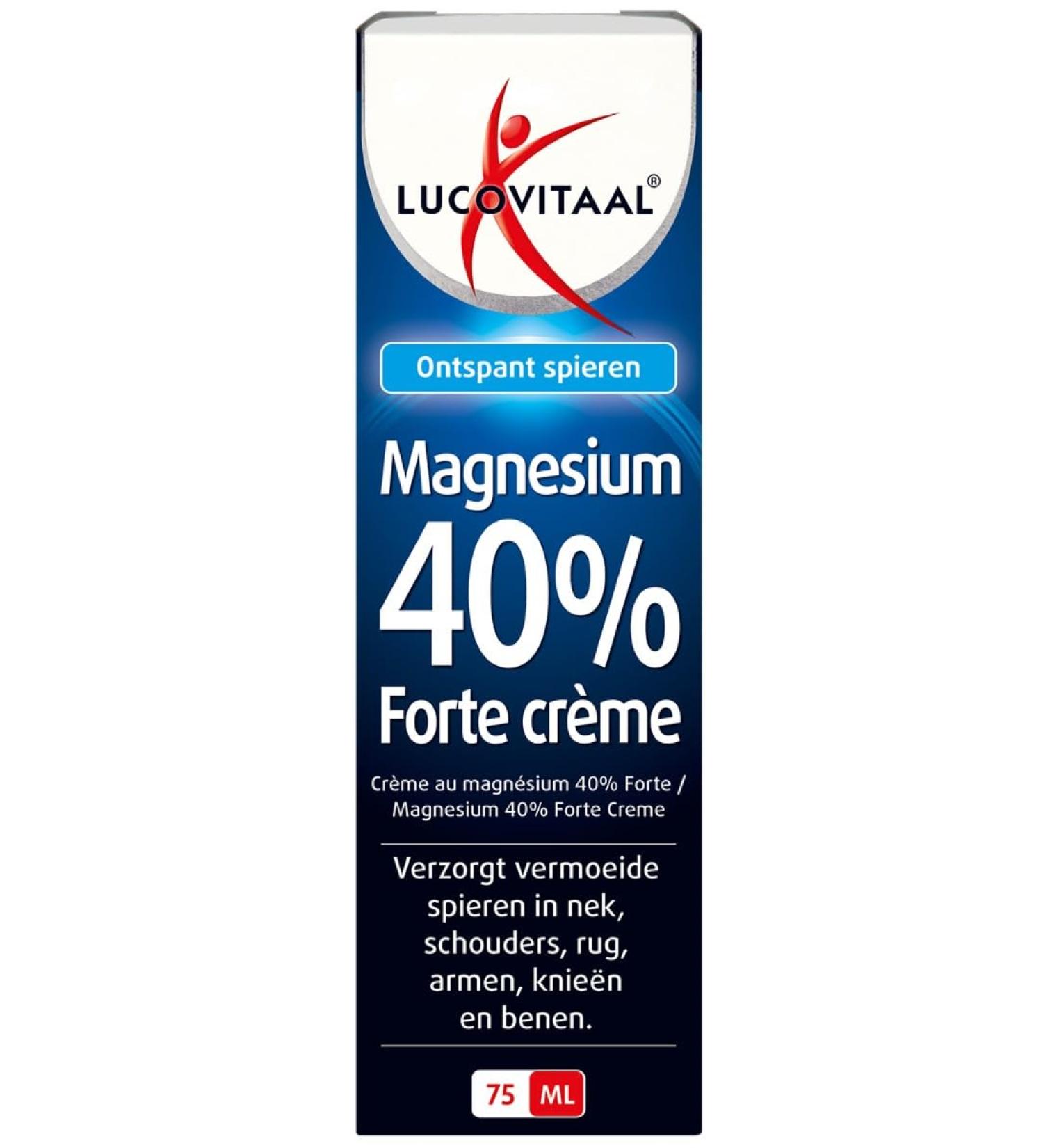  Lucovitaal Lucovitaal Magnesium 40% Forte Cr me 75 ml - Buy Online on GoSupps.com