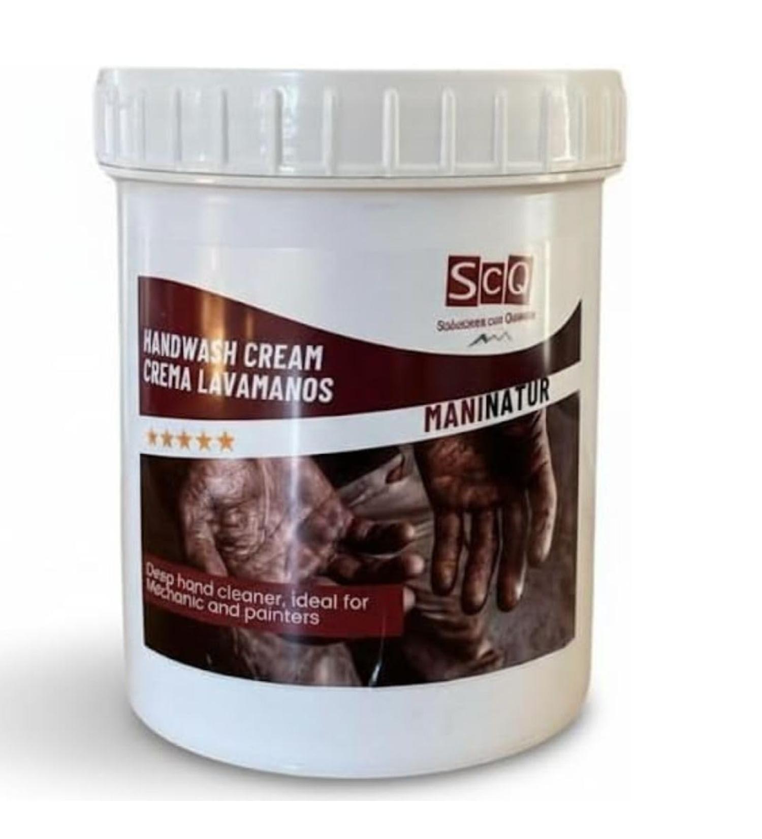  SCQ Soluciones con Qu mica Wash cream for difficult dirt | cleans hands with natural solids for mechanics 1 kg | Cleaning heavily soiled hands | Removes grease diesel oils inks  - Buy Online on GoSupps.com