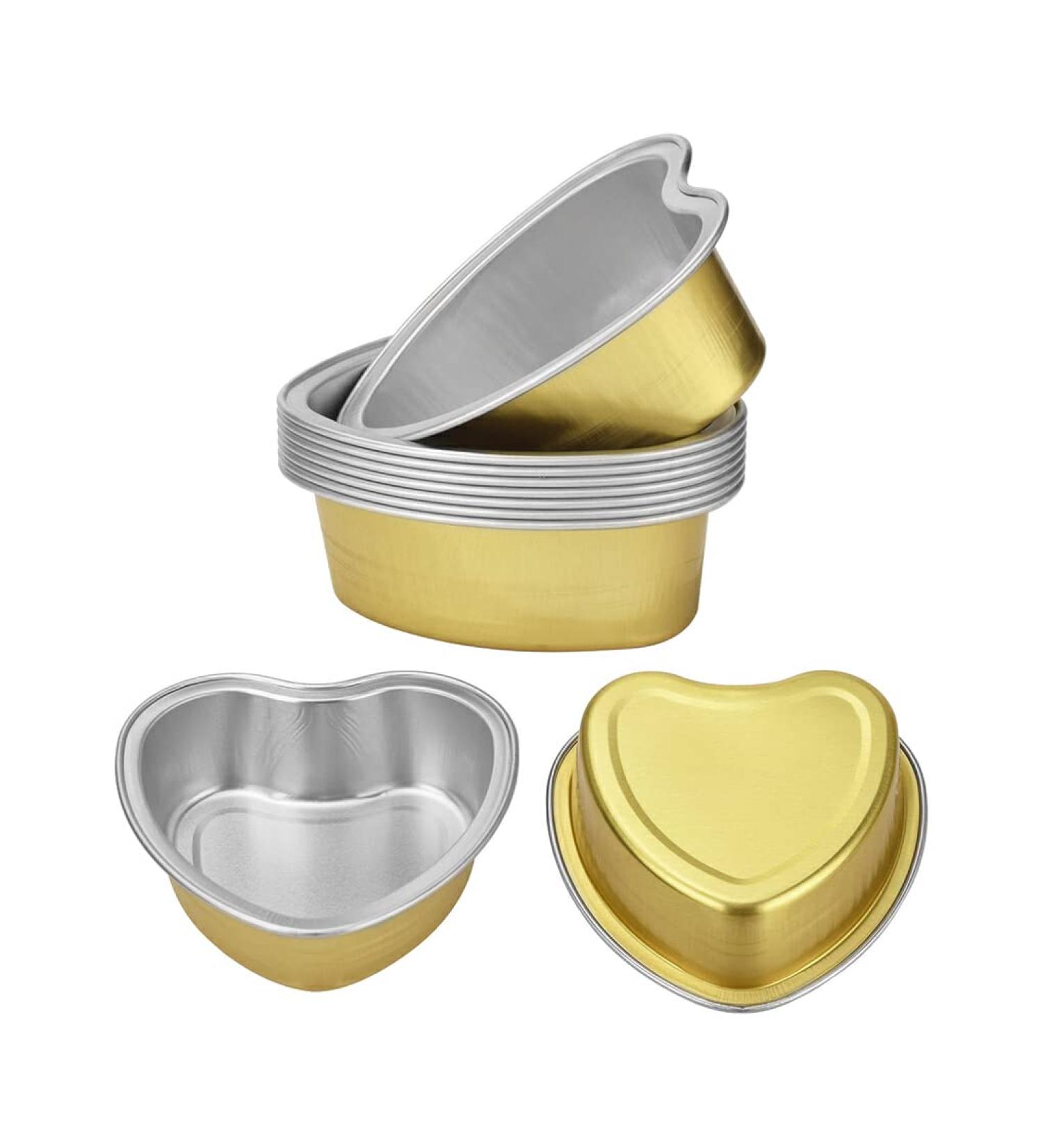 Buy Auklopvzz Gold Wax Melting Bowl - High-Temperature Aluminum Foil Shells for Hair Removal | 10 Pcs - International Shipping Available - Buy Online on GoSupps.com