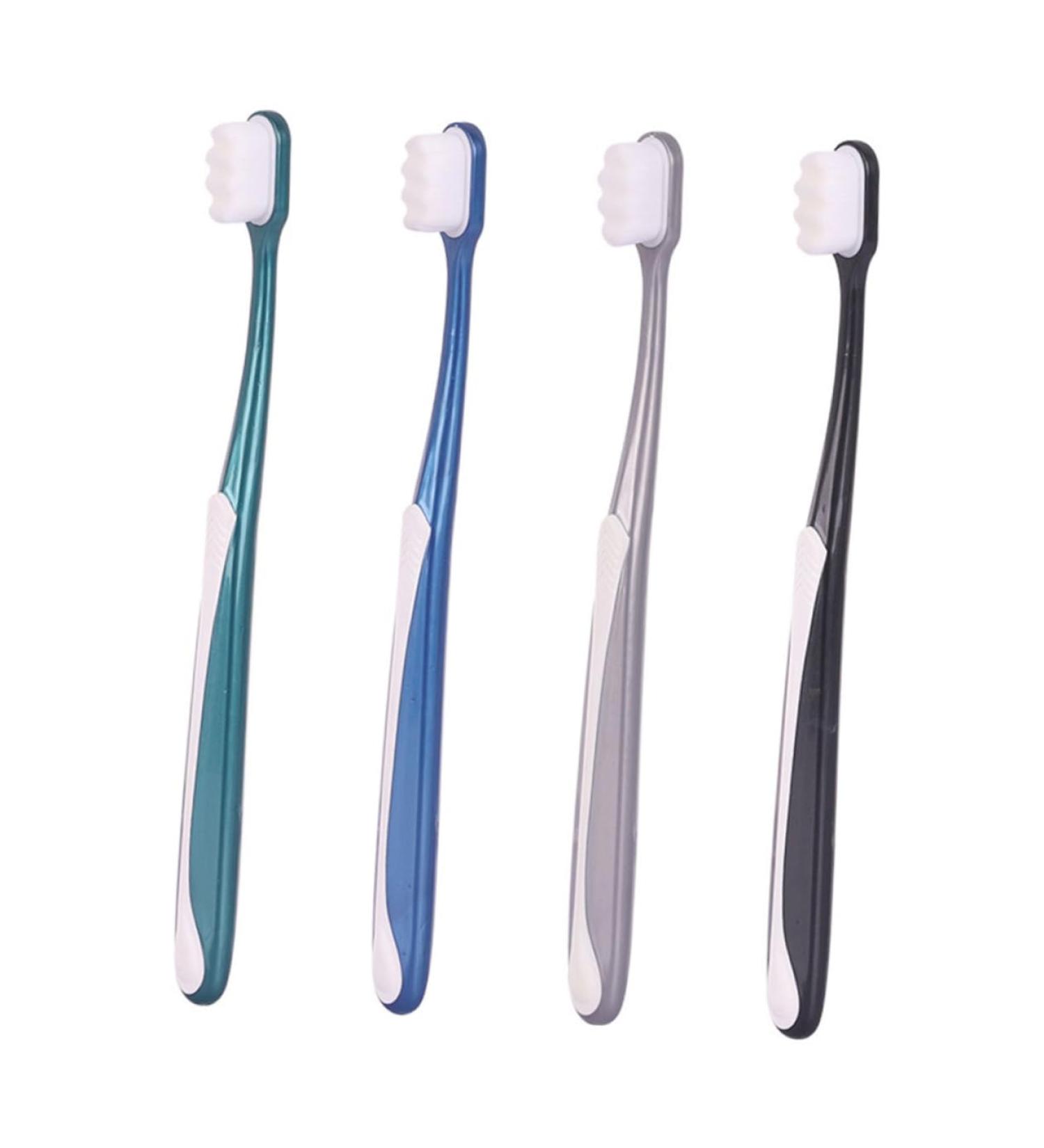 Gleavi Soft Silk Toothbrush Set for Adults - 4 Pack Classic Design Elastic PP Bristles Ideal for Pregnant Women - Gentle Oral Care & Cleaning - Buy Online on GoSupps.com