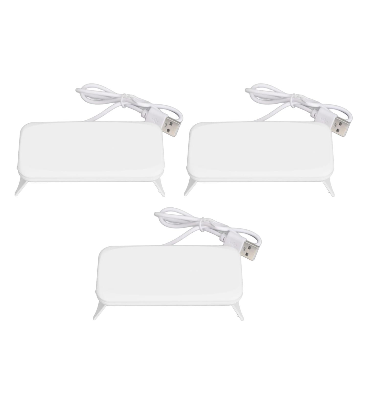 3Pcs Mini Nail Dryer Professional Nail Light Curing Gel LED Dryer Mouse Shape LED Nail Lamp Portable Nail Lamp Gel Polish Light for Nail Salon Home Travel (White) - Buy Online on GoSupps.com