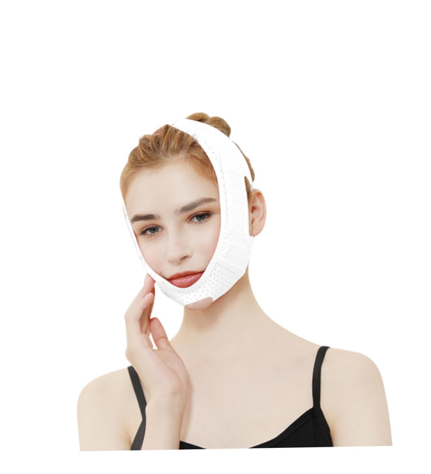 Beatifufu -lifting Bandage Lifting Breathable Quiet Sleep Adjustable Belt Strap Chin Strap Breathable Band V Line Bandage - Buy Online on GoSupps.com