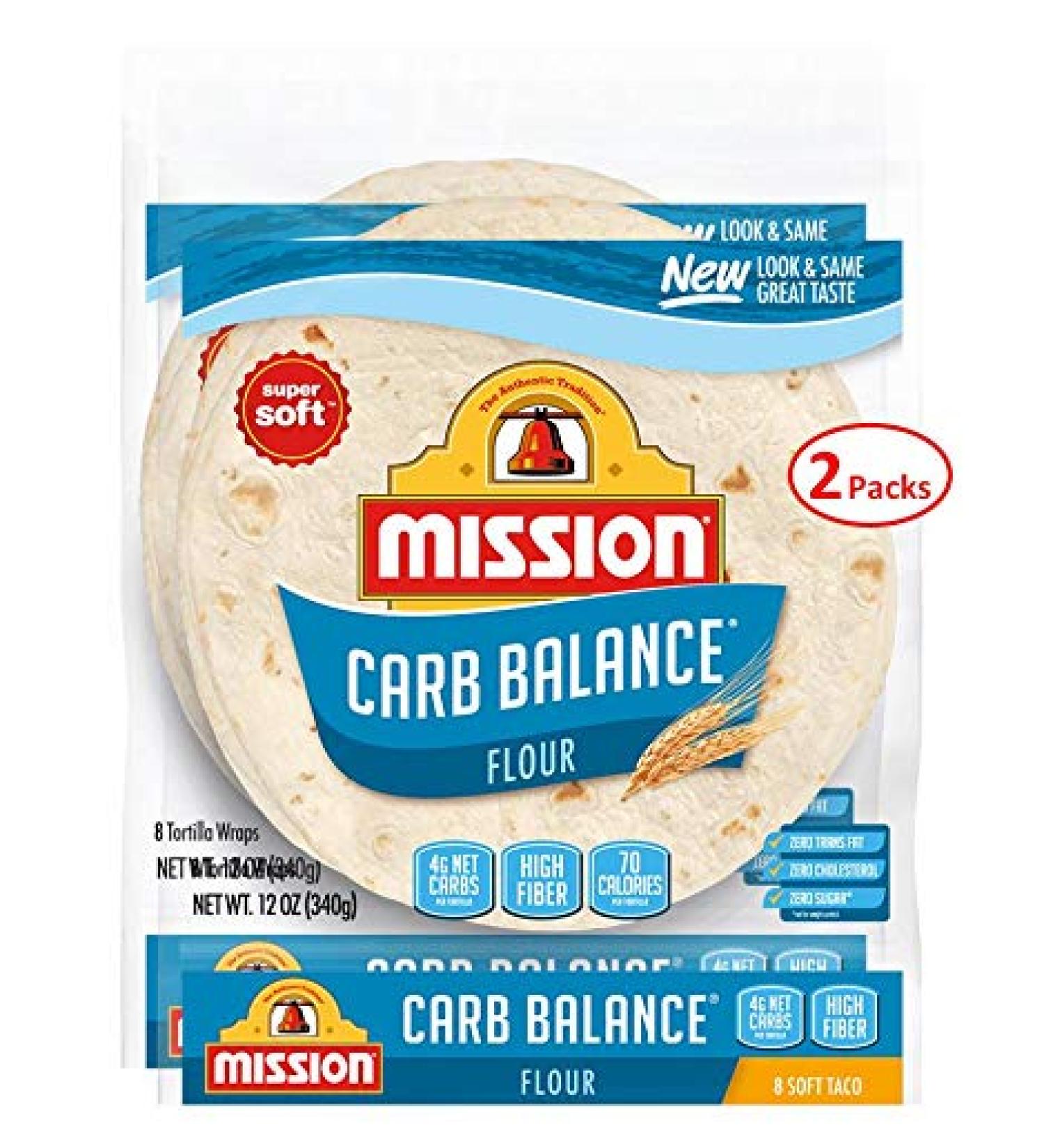 Mission Foods Carb Balance Flour Tortillas (8 ct.  12 oz.) (pack of 2) 12 Ounce (Pack of 2) - Buy Online on GoSupps.com