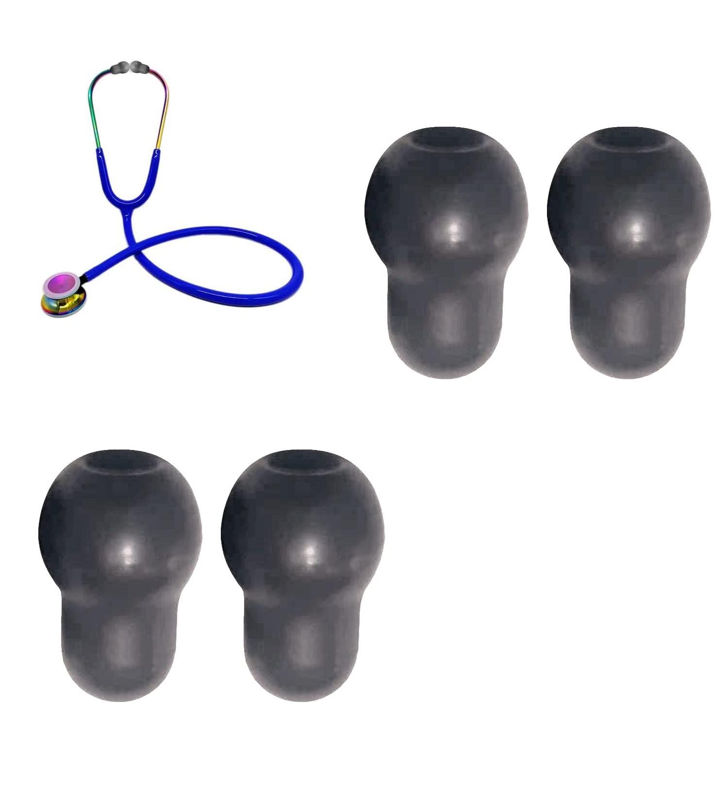 Stethoscope Ear Pieces Replacement - Fits MDF Classic III Cardiology III & IV Littmann - High-Quality Ear Tips (Grey - Buy Online on GoSupps.com