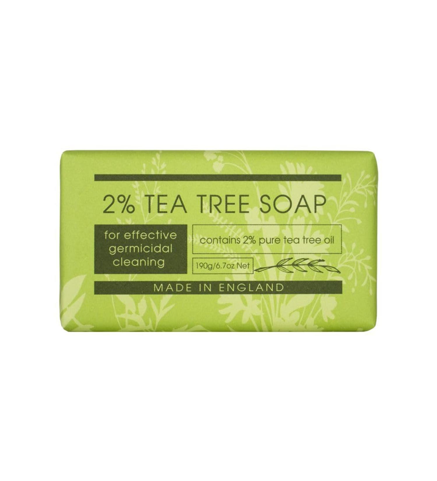 Buy The English Soap Company Take Care 2% Tea Tree Soap Bar - Luxury Moisturising & Soothing 190g for Hands & Body - International Shipping Available - Buy Online on GoSupps.com