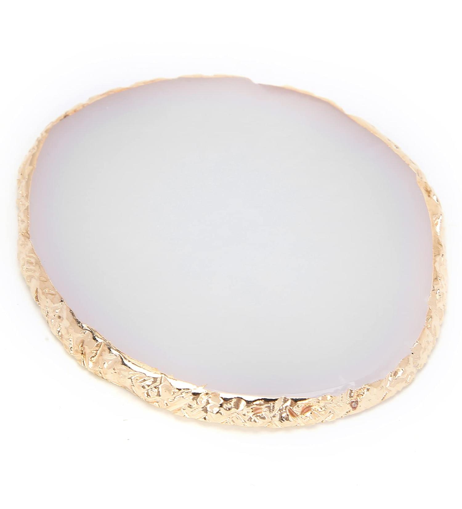  OKAT Manicure Palette Nail Polish Pigment Mixing Plate Comfortable Texture for Nail Art Display Stand for Photo Props (White) - Buy Online on GoSupps.com