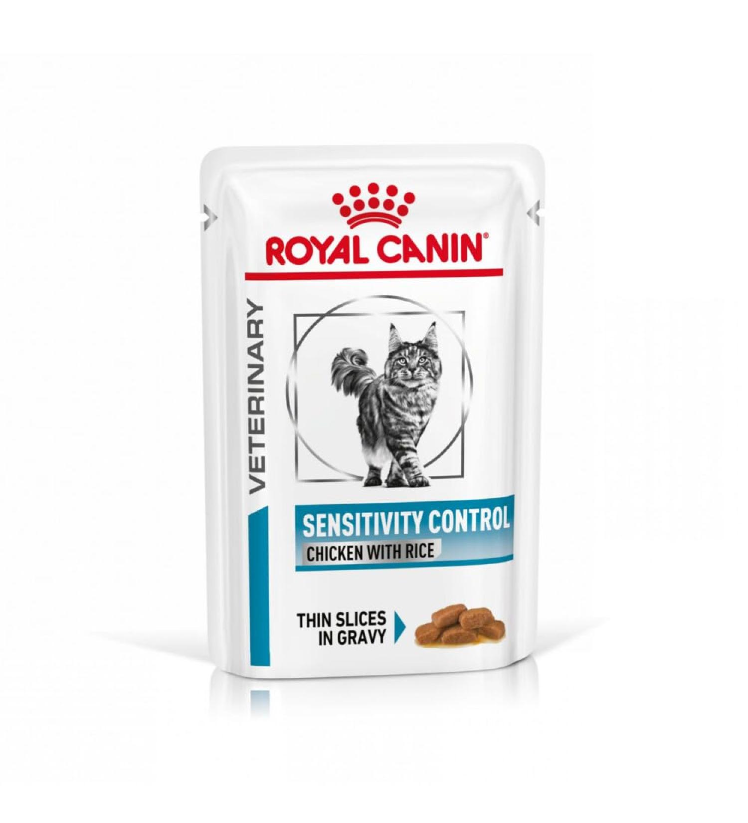 Royal Canin Wet Feline Vet Diet Sensitivity Control 48 x 100 g Sachets (Chicken)