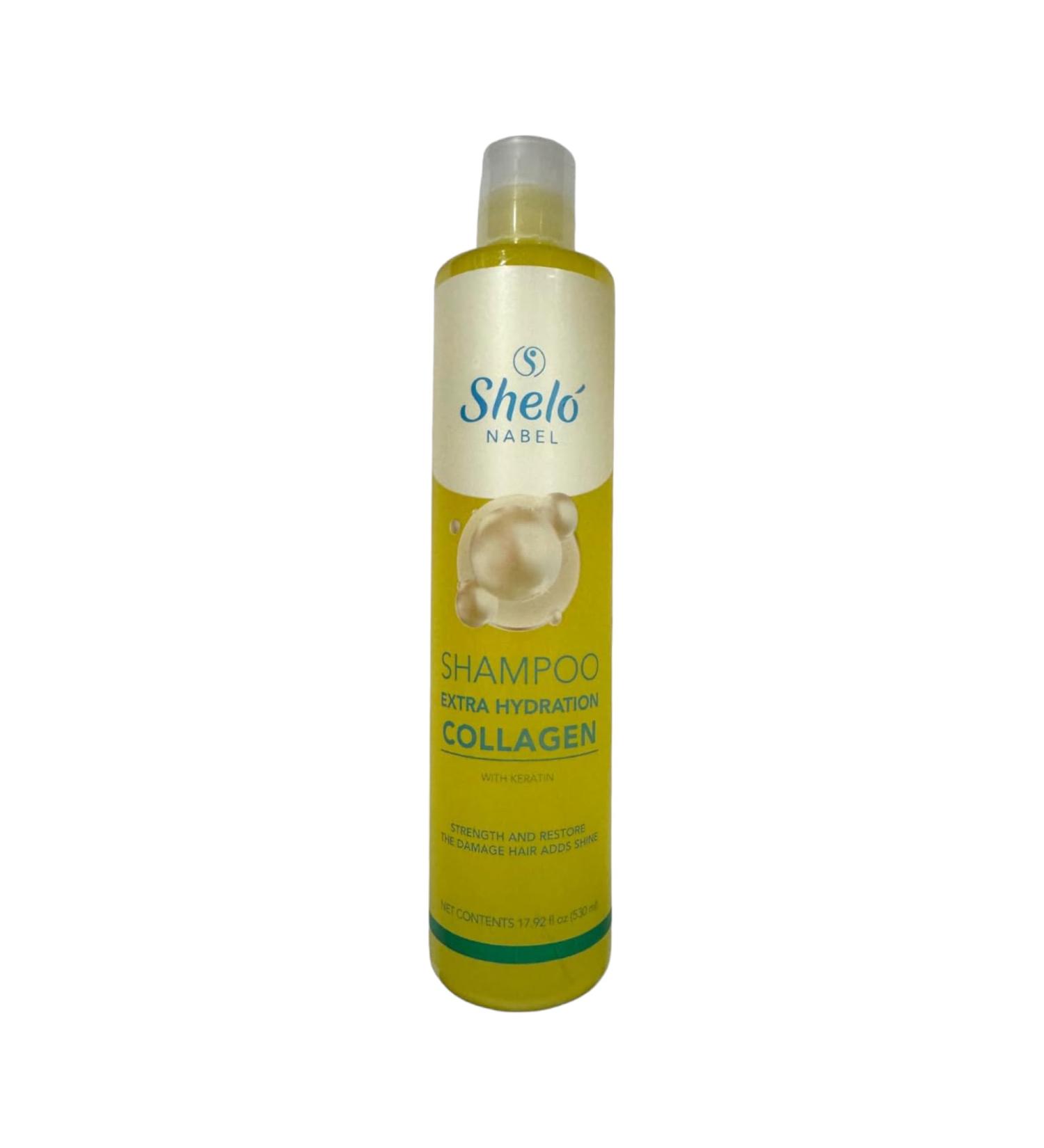Shelo Nabel Extra Hydration Collagen Shampoo 17.92 fl oz | Strengthens & Restores Damaged Hair Buy Now - Buy Online on GoSupps.com