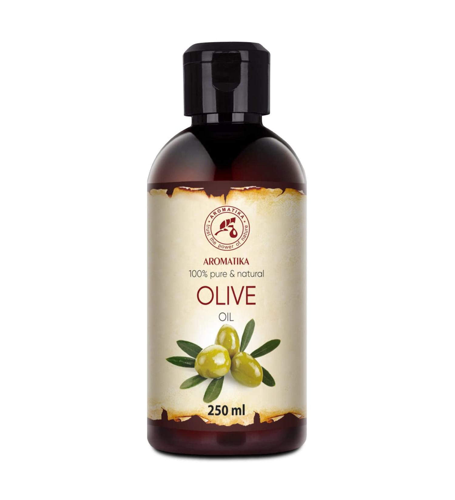 Pure Cold-Pressed Extra Virgin Olive Oil 250ml - Natural Carrier Oil for Skin Hair & Body Care - Ideal for Massage & Cosmetics - Buy Online on GoSupps.com