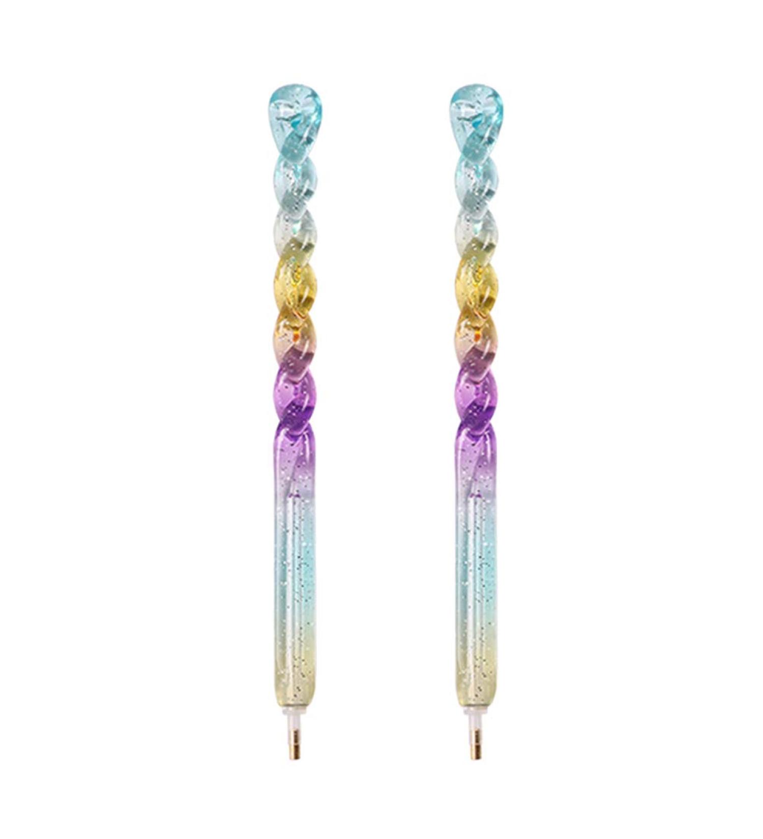 Healifty 2-Piece Manicure Tools Set | Nail Art Picker Dotting Pen & Acrylic Handle | Perfect for Nail Painting & Decoration - Buy Online on GoSupps.com