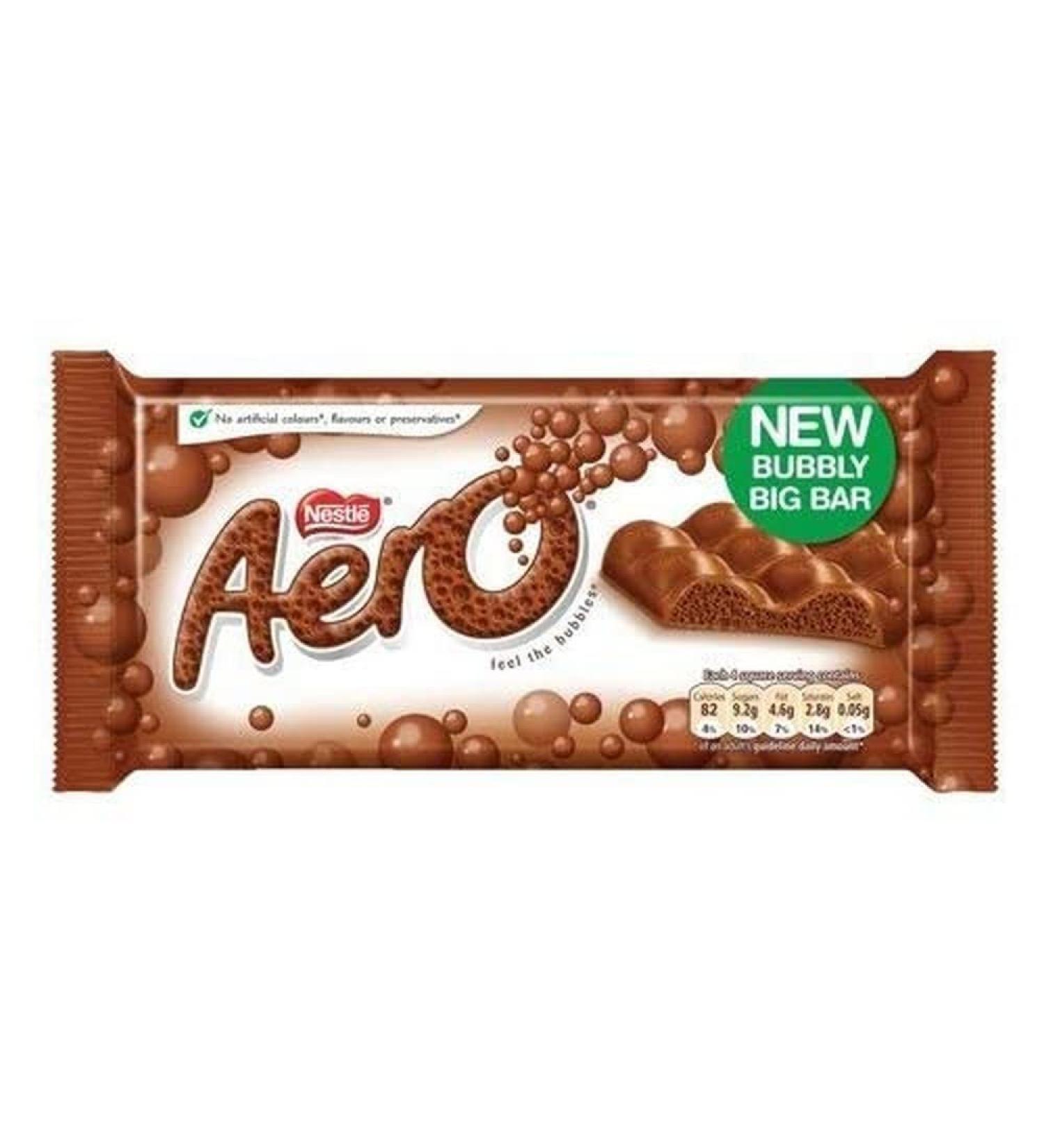 Aero Milk Chocolate Sharing Bar 100g - Buy Online on GoSupps.com