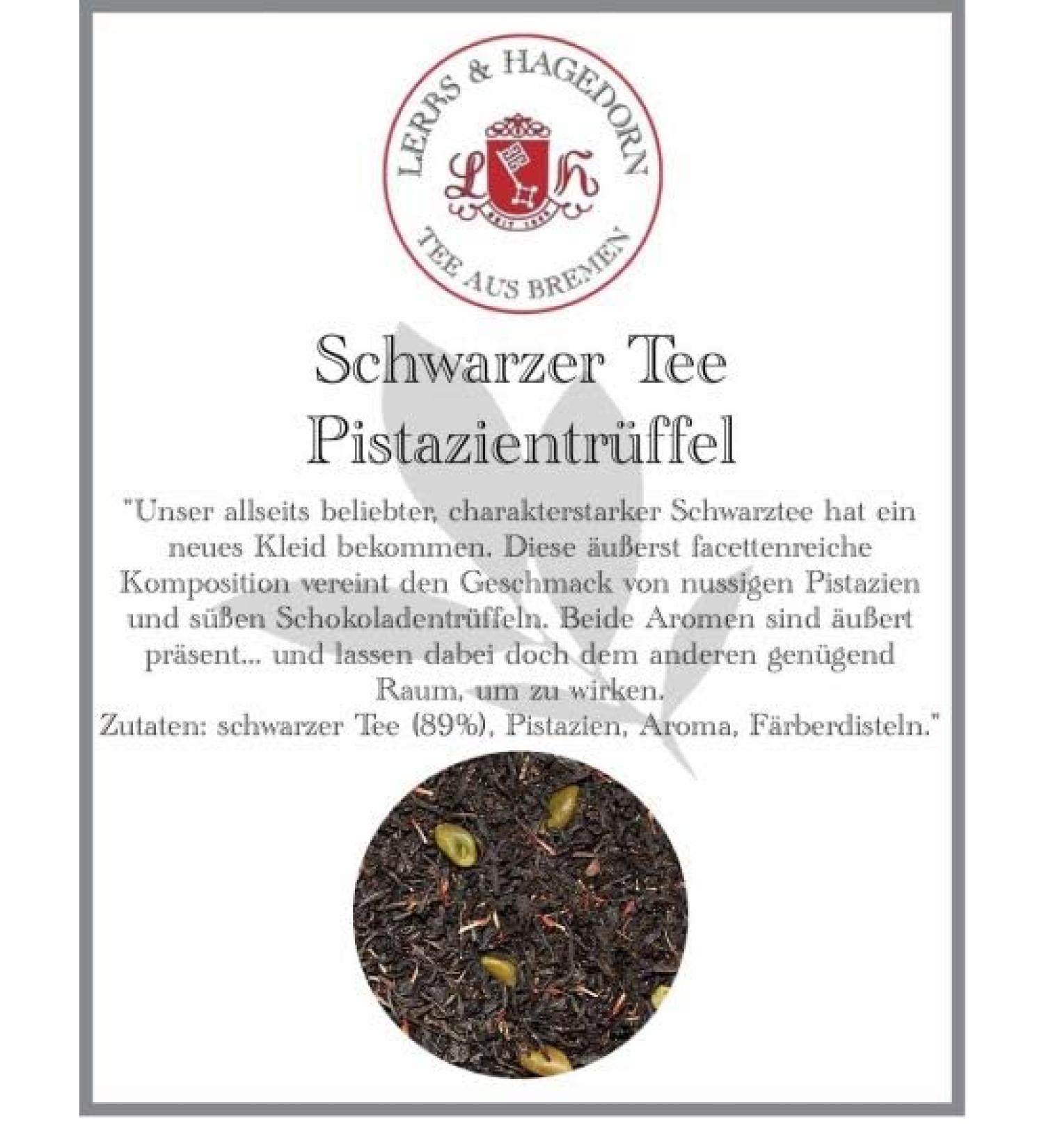  Lerbs & Hagedorn Pistachio black tea - 1 kg - Buy Online on GoSupps.com
