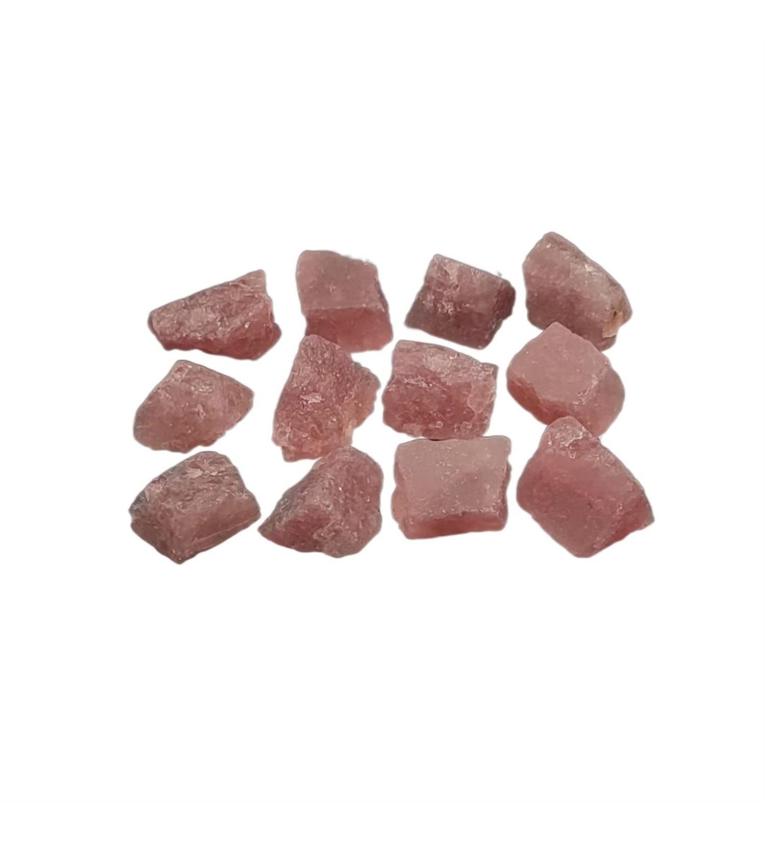 Crystal Hole ALKOY Natural Crystal Rough 1pc Natural Red Strawberry Quartz Raw Stone Rough Crystal Gemstone Specimen Home Decoration Crystal Hole - Buy Online on GoSupps.com