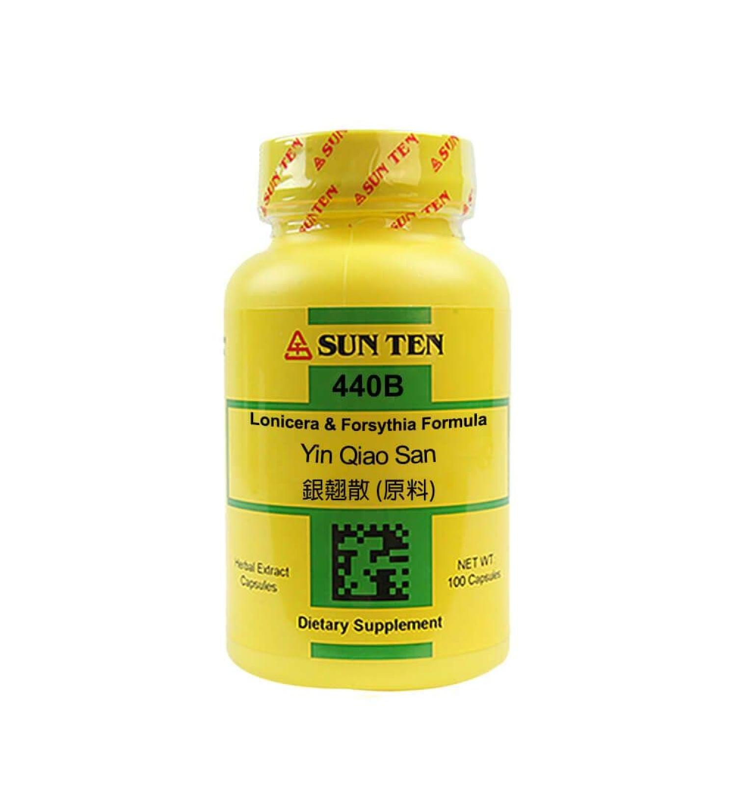 Sun Ten - Lonicera & Forsythia Formula Capsules/Yin Qiao San/  - 100 Capsules
