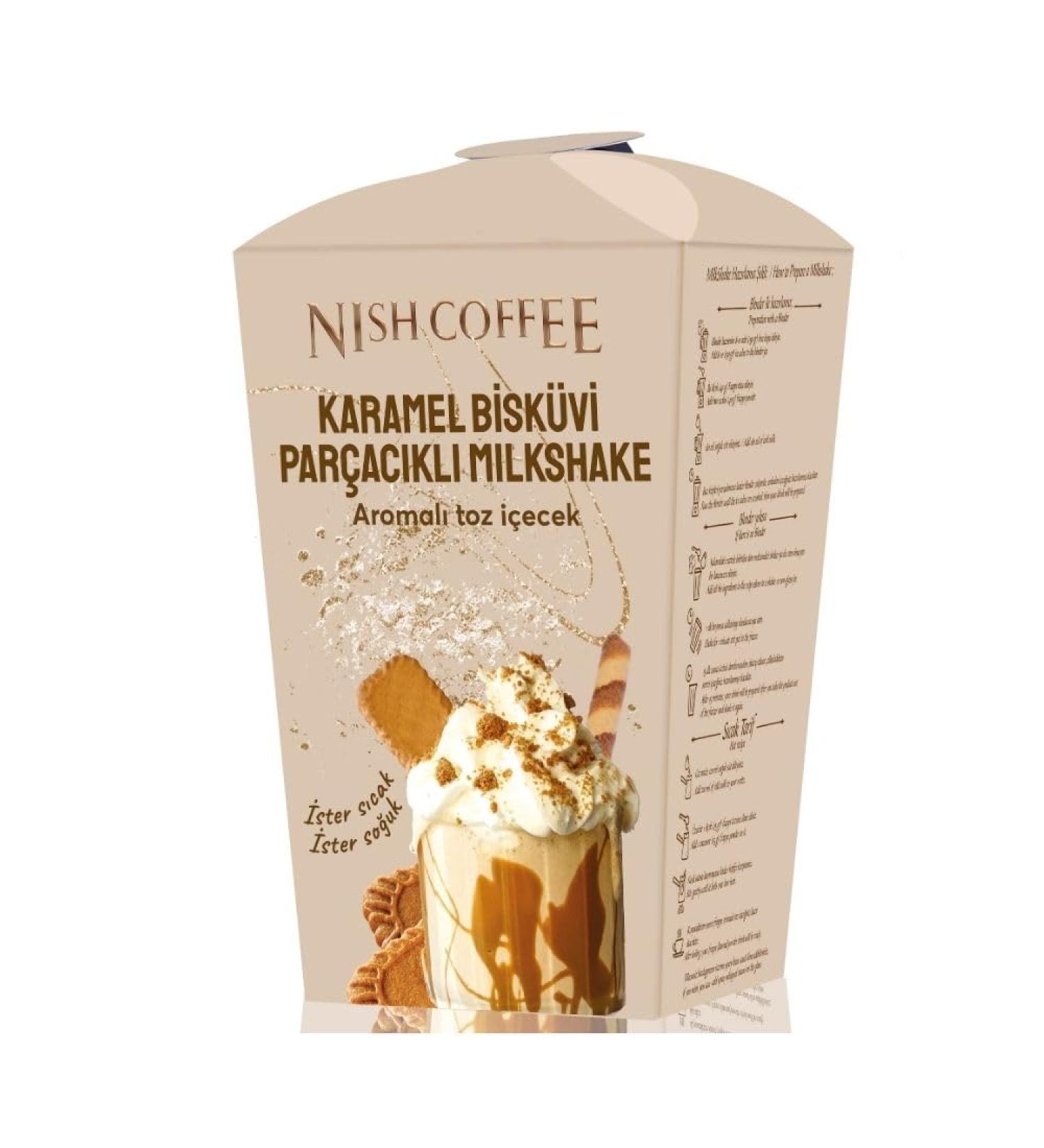 Nishcoffee Caramel Biscuit Powder Drink 250 gm