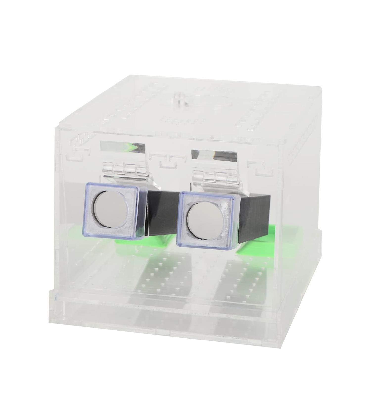 Cricket Keeper with Tubes Durable Acrylic Cricket Feeding Tank Box Portable Easy To Clean Cricket Care Kit for Observation Insect Breeding(L) - Buy Online on GoSupps.com